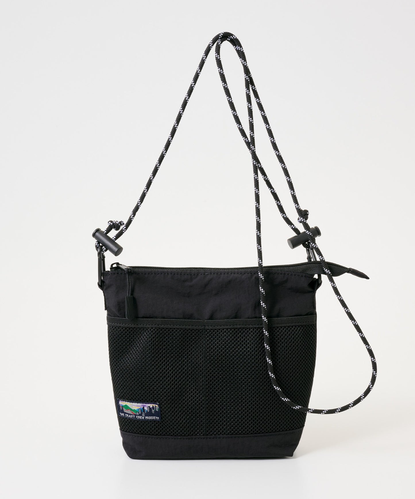 THE CRAFT CREW PRODUCTS 防潑水尼龍 × 網布輕便斜背包