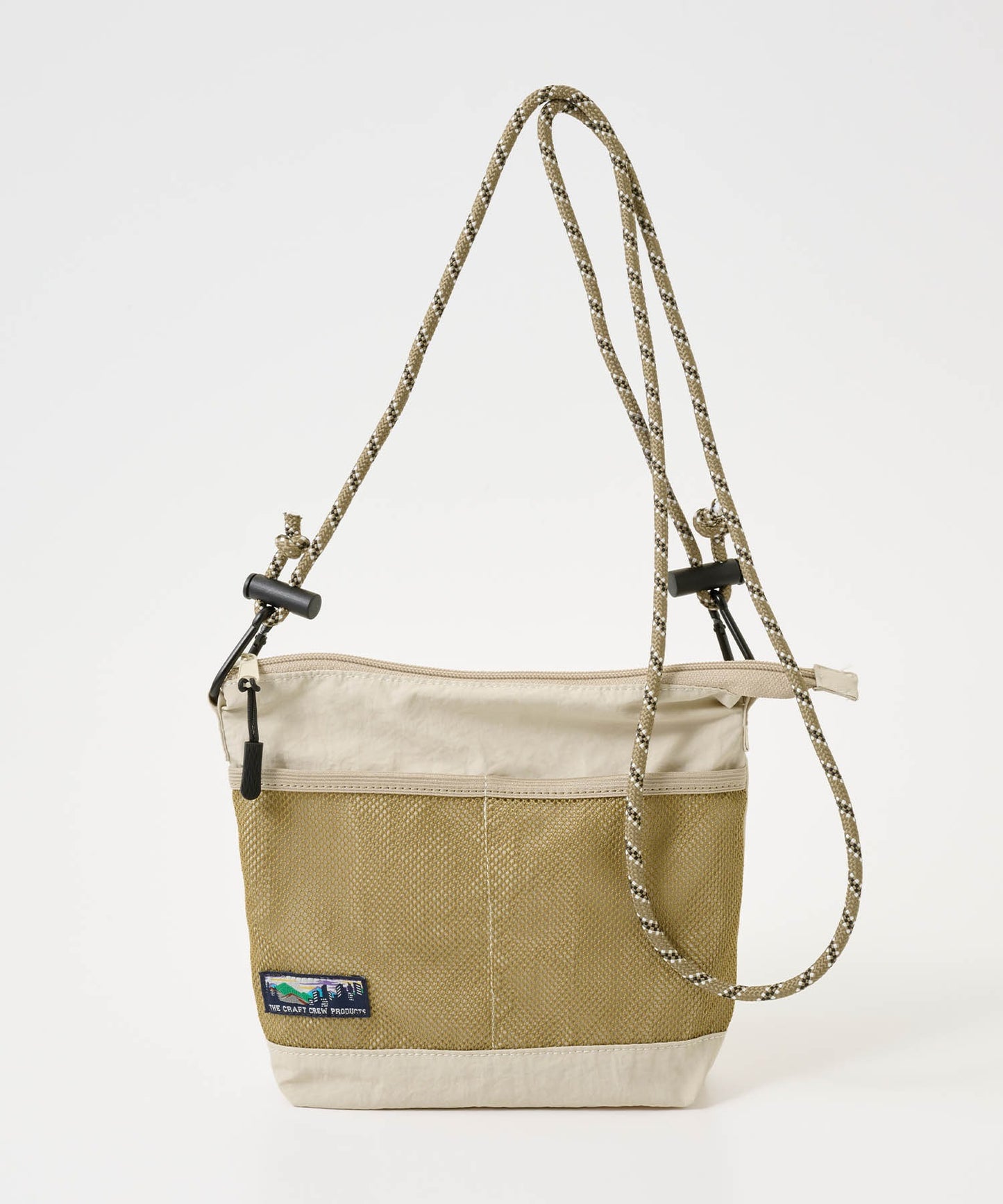 THE CRAFT CREW PRODUCTS 防潑水尼龍 × 網布輕便斜背包