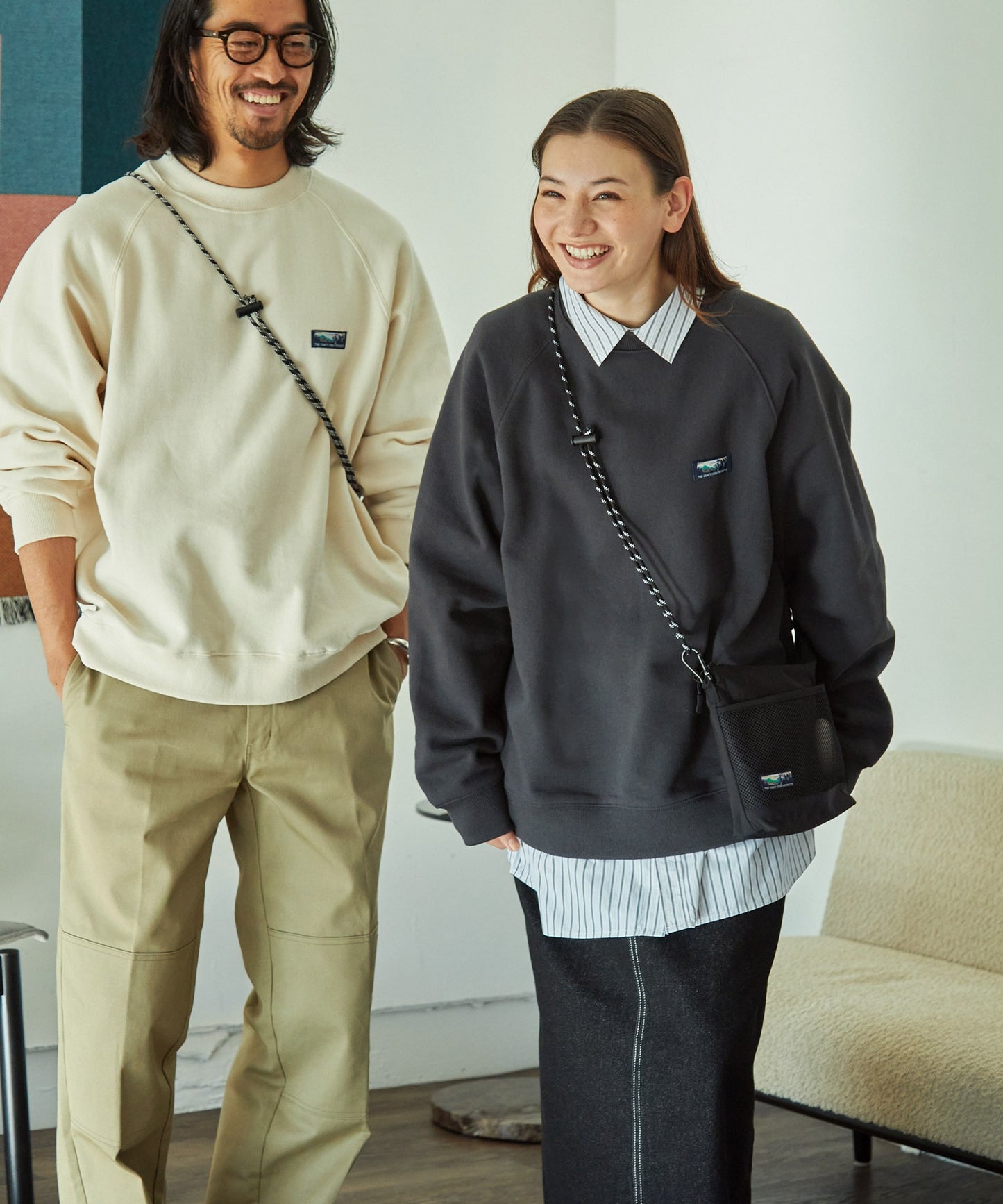 THE CRAFT CREW PRODUCTS 防潑水尼龍 × 網布輕便斜背包