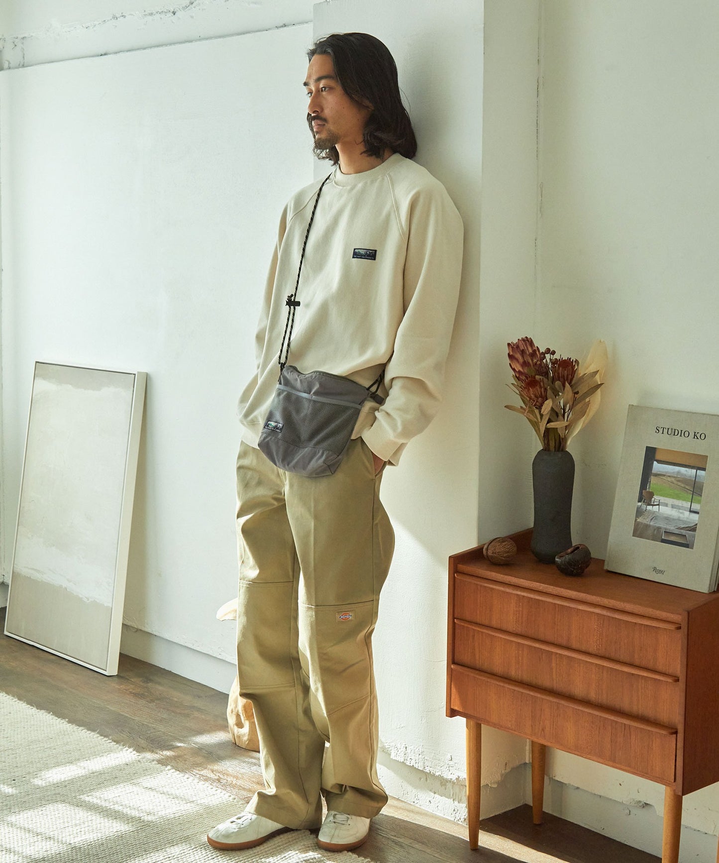 THE CRAFT CREW PRODUCTS 防潑水尼龍 × 網布輕便斜背包