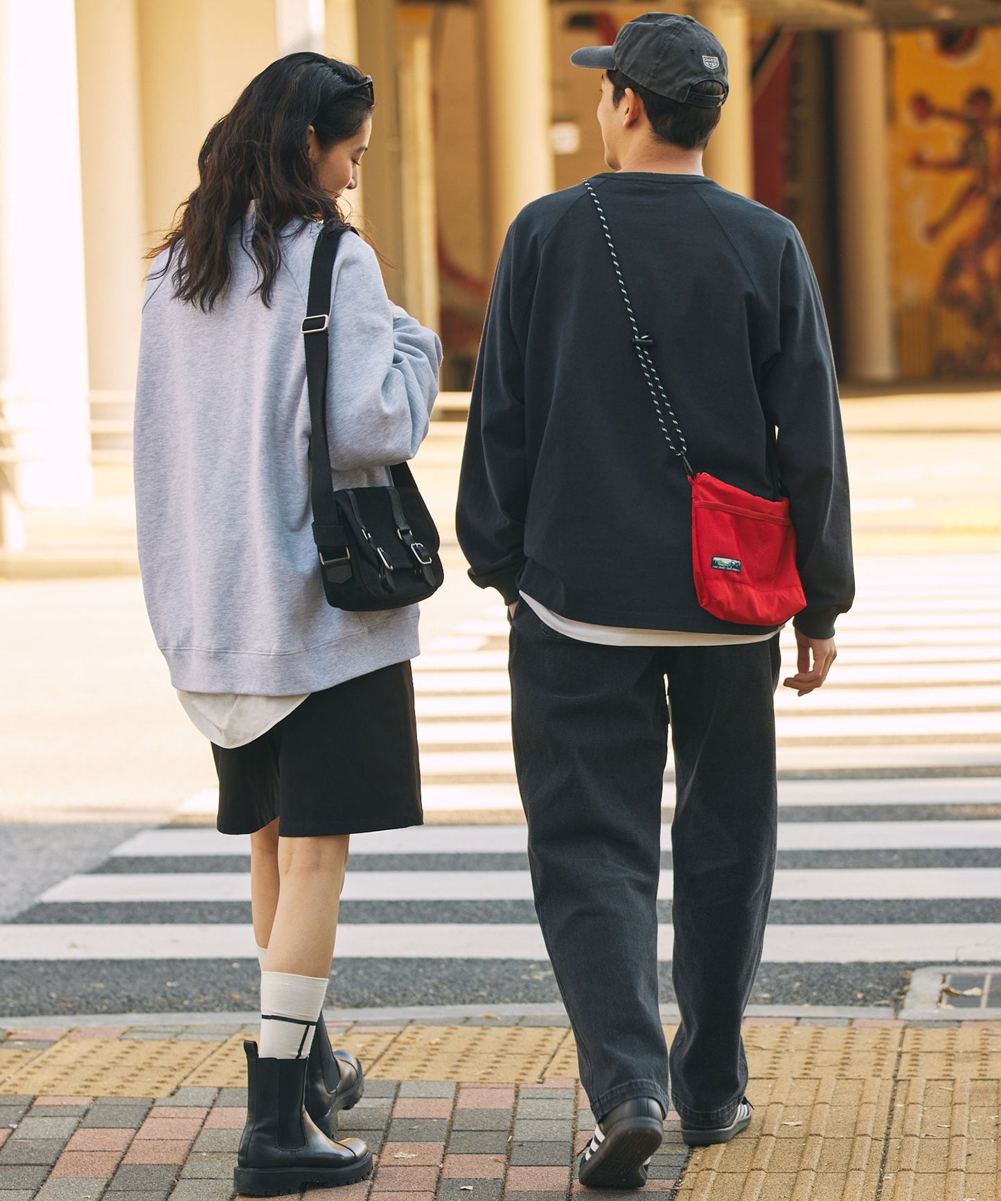 THE CRAFT CREW PRODUCTS 防潑水尼龍 × 網布輕便斜背包