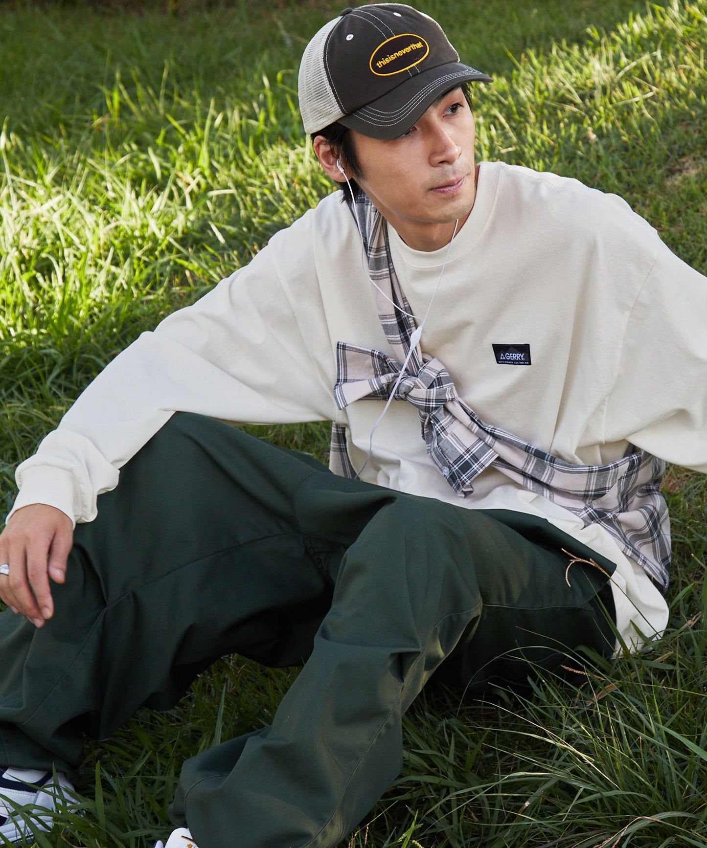 GERRY 限定 寬版圓形 Logo長袖T恤上衣大學T