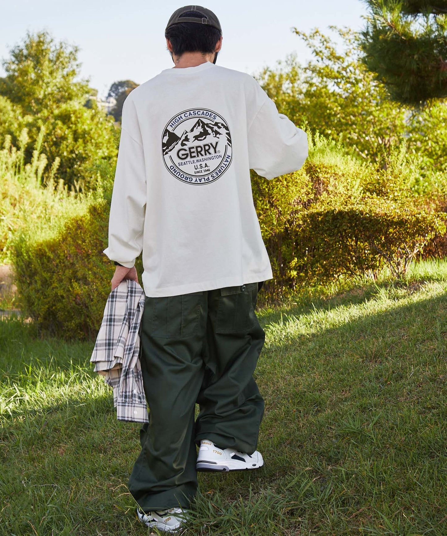 GERRY 限定 寬版圓形 Logo長袖T恤上衣大學T