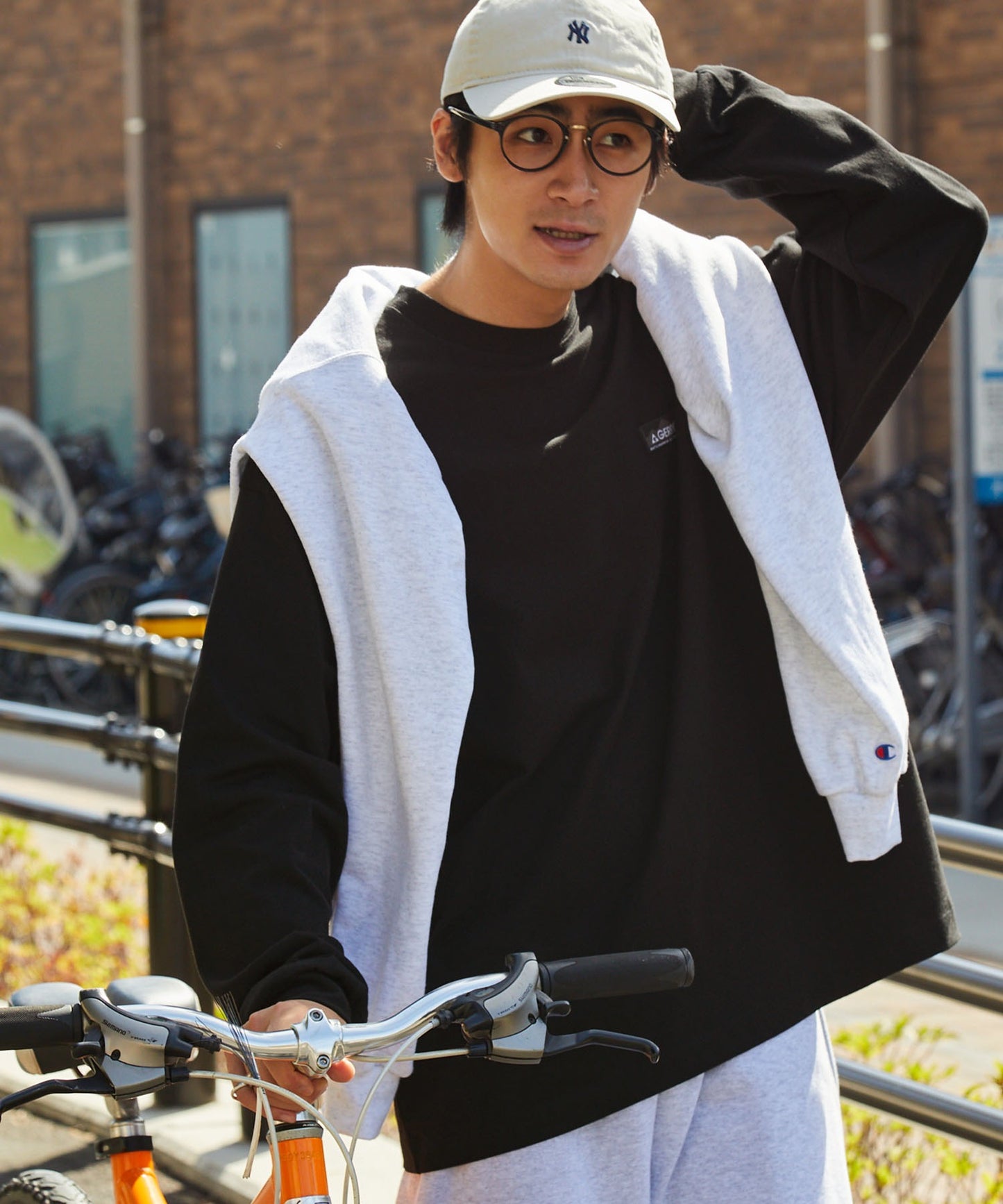 GERRY 限定 寬版圓形 Logo長袖T恤上衣大學T