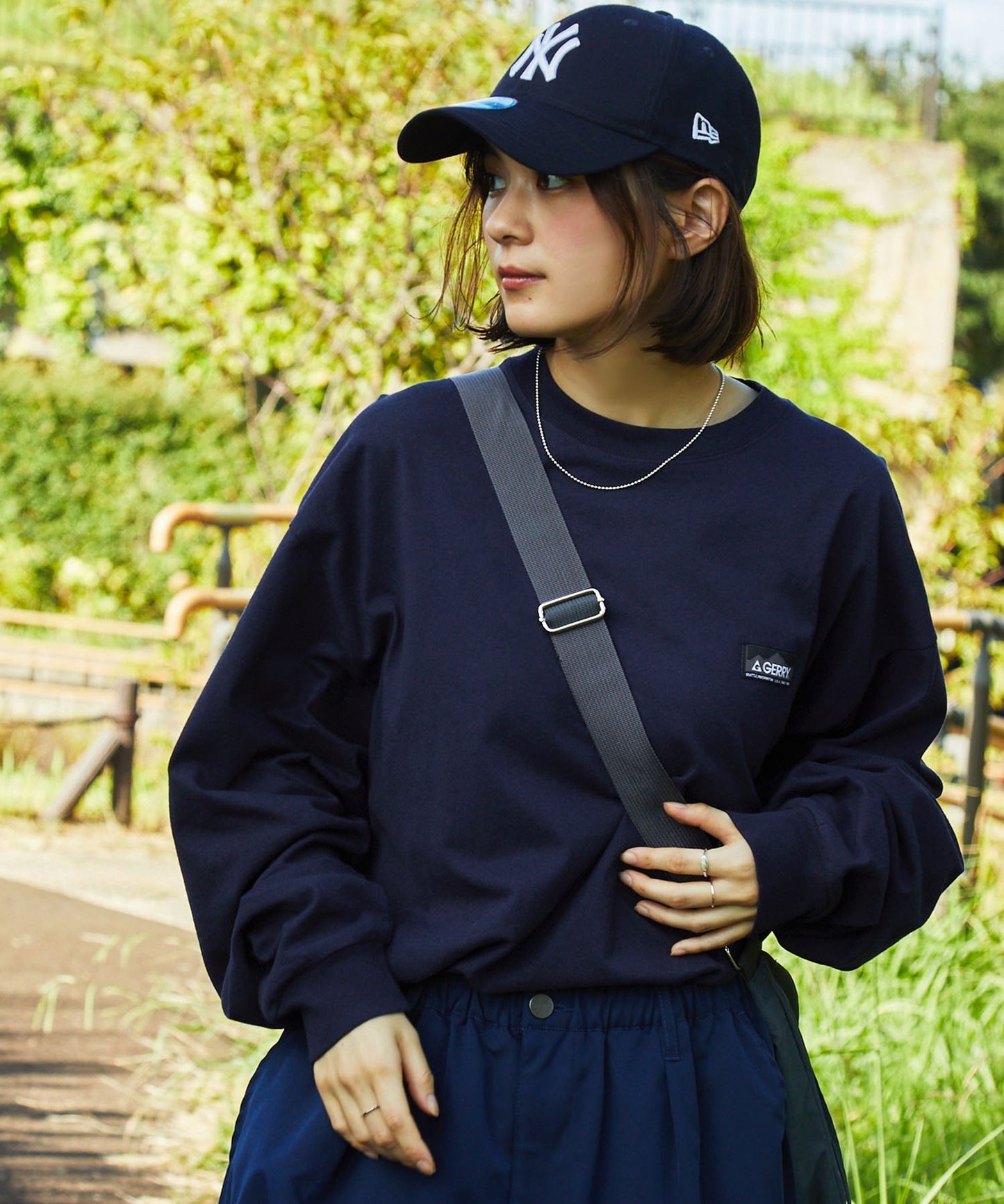 GERRY 限定 寬版圓形 Logo長袖T恤上衣大學T