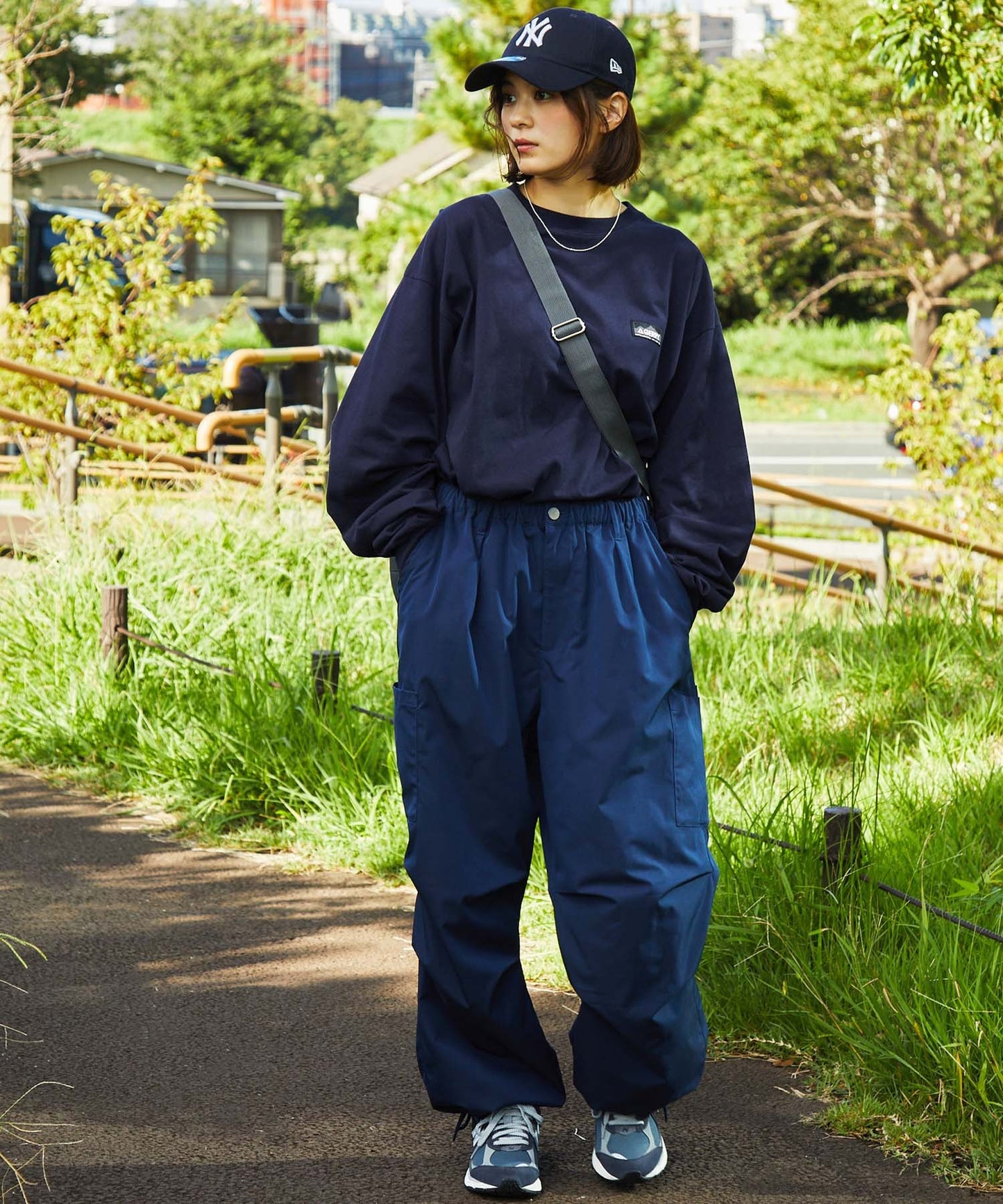 GERRY 限定 寬版圓形 Logo長袖T恤上衣大學T