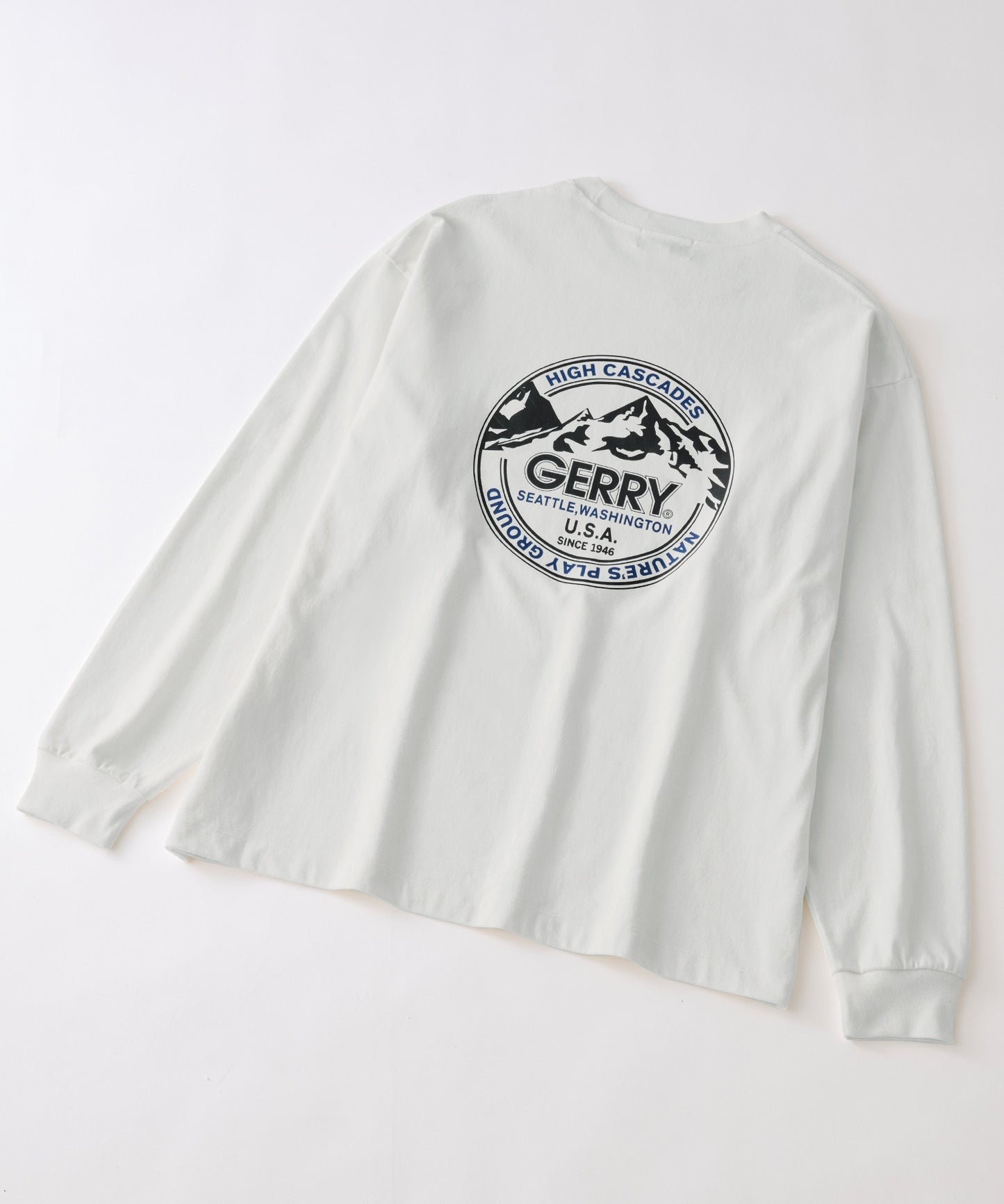 GERRY 限定 寬版圓形 Logo長袖T恤上衣大學T