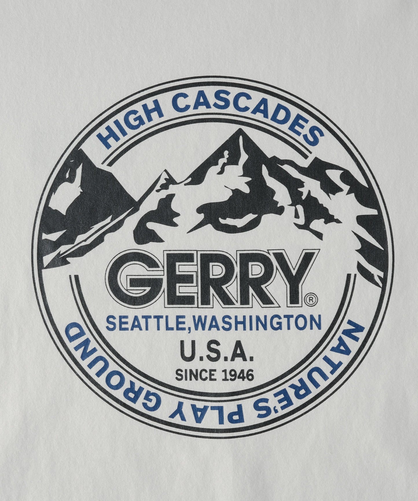 GERRY 限定 寬版圓形 Logo長袖T恤上衣大學T