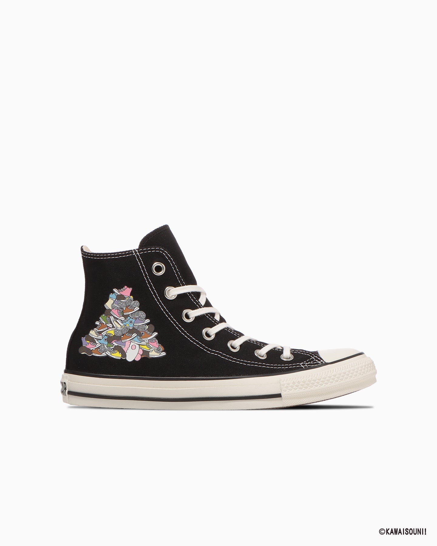 日本限定 CONVERSE X KAWAISOUNI! ALL STAR KM HI 聯名高筒帆布鞋