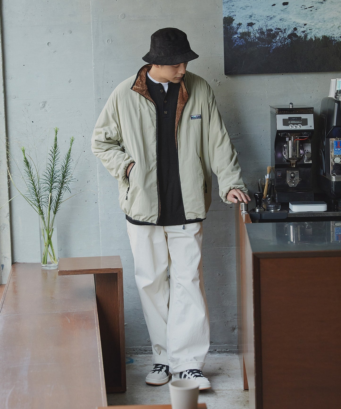 THE CRAFT CREW PRODUCTS 免燙寬版亨利領針織衫