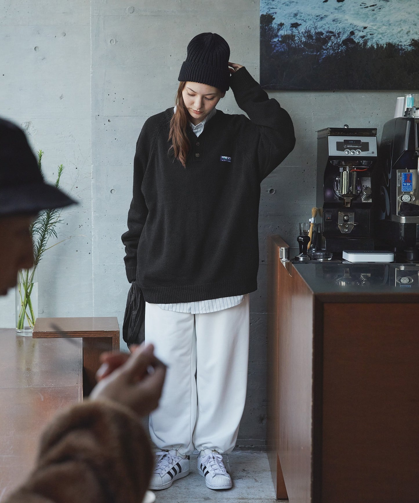 THE CRAFT CREW PRODUCTS 免燙寬版亨利領針織衫