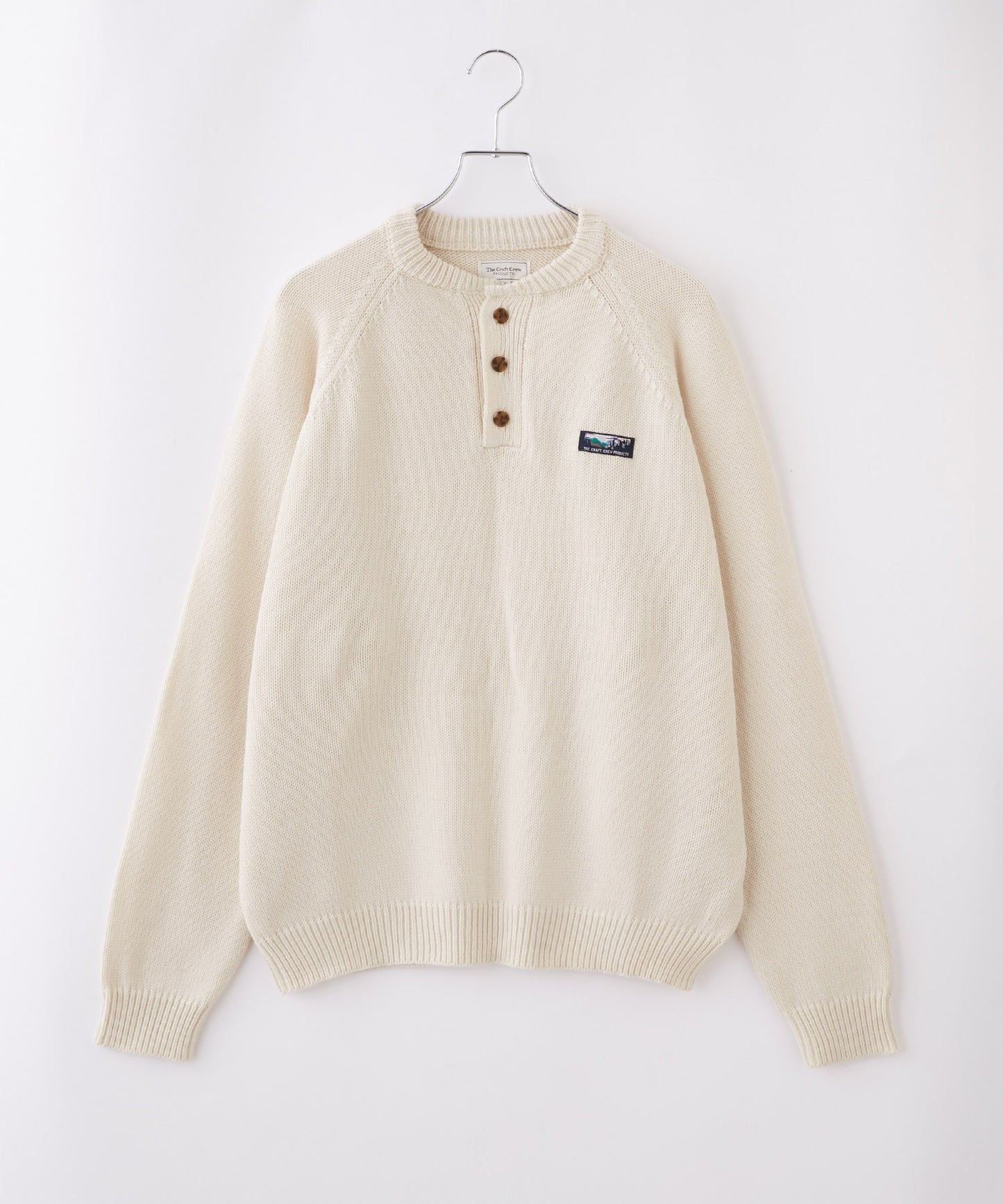 THE CRAFT CREW PRODUCTS 免燙寬版亨利領針織衫