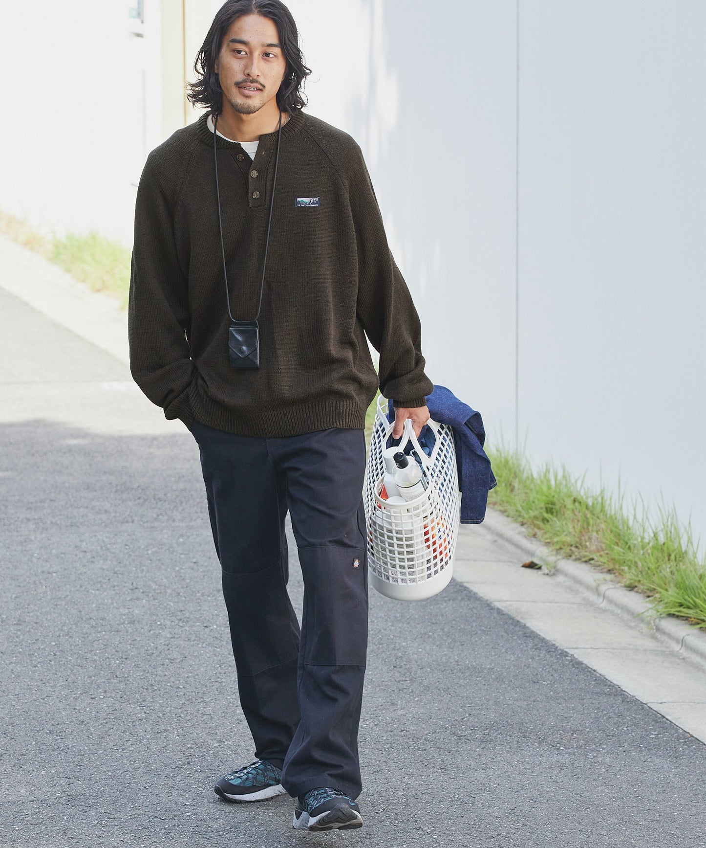 THE CRAFT CREW PRODUCTS 免燙寬版亨利領針織衫