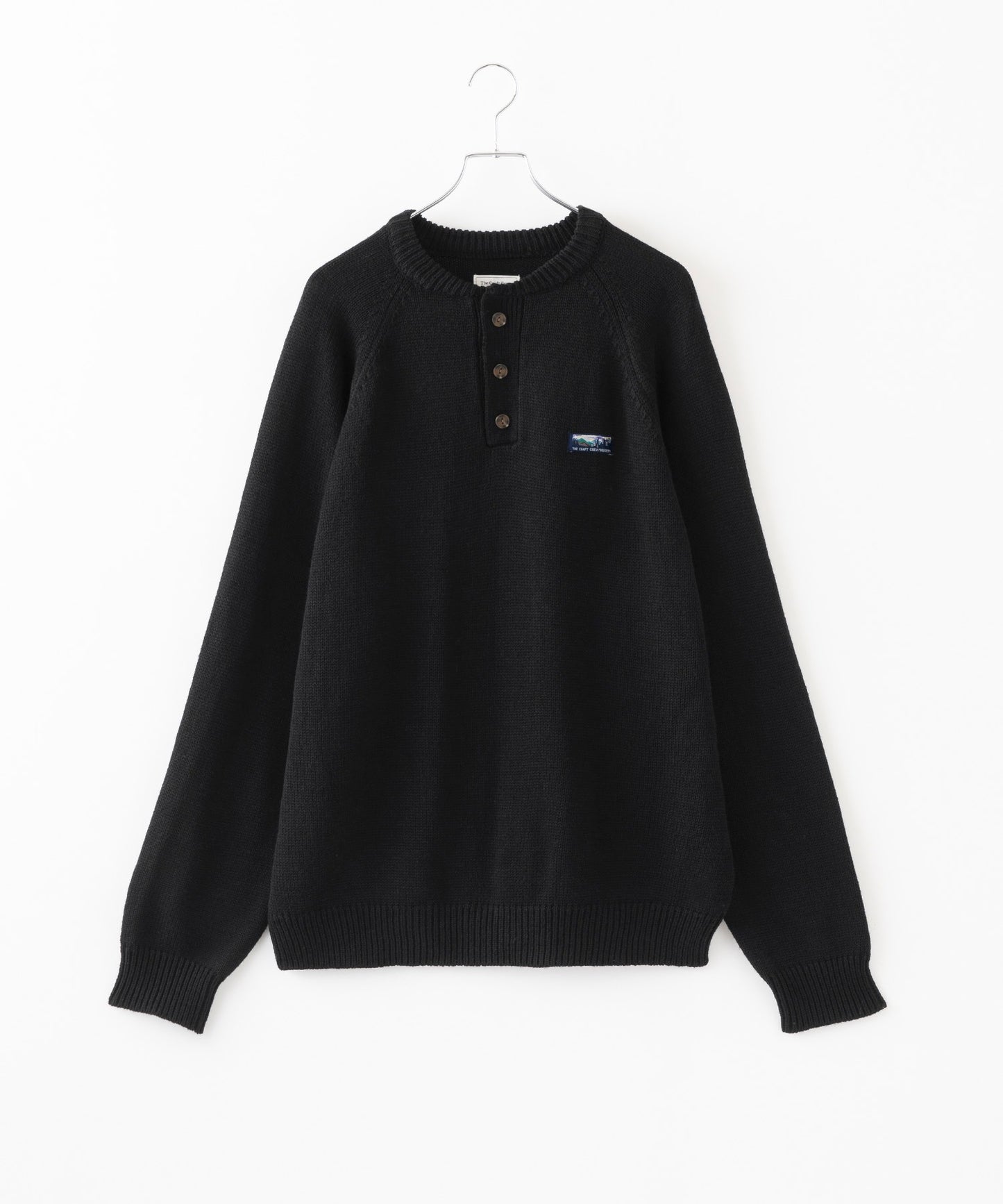 THE CRAFT CREW PRODUCTS 免燙寬版亨利領針織衫