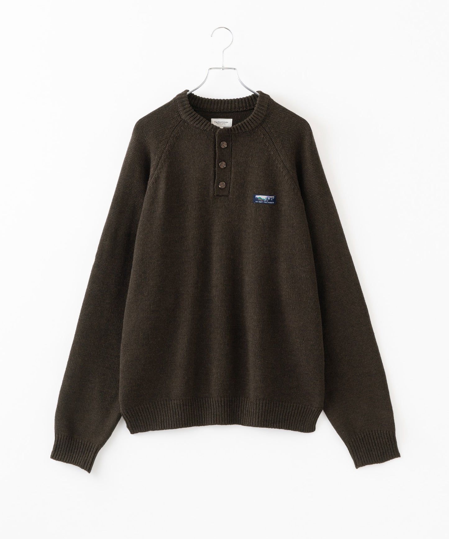THE CRAFT CREW PRODUCTS 免燙寬版亨利領針織衫