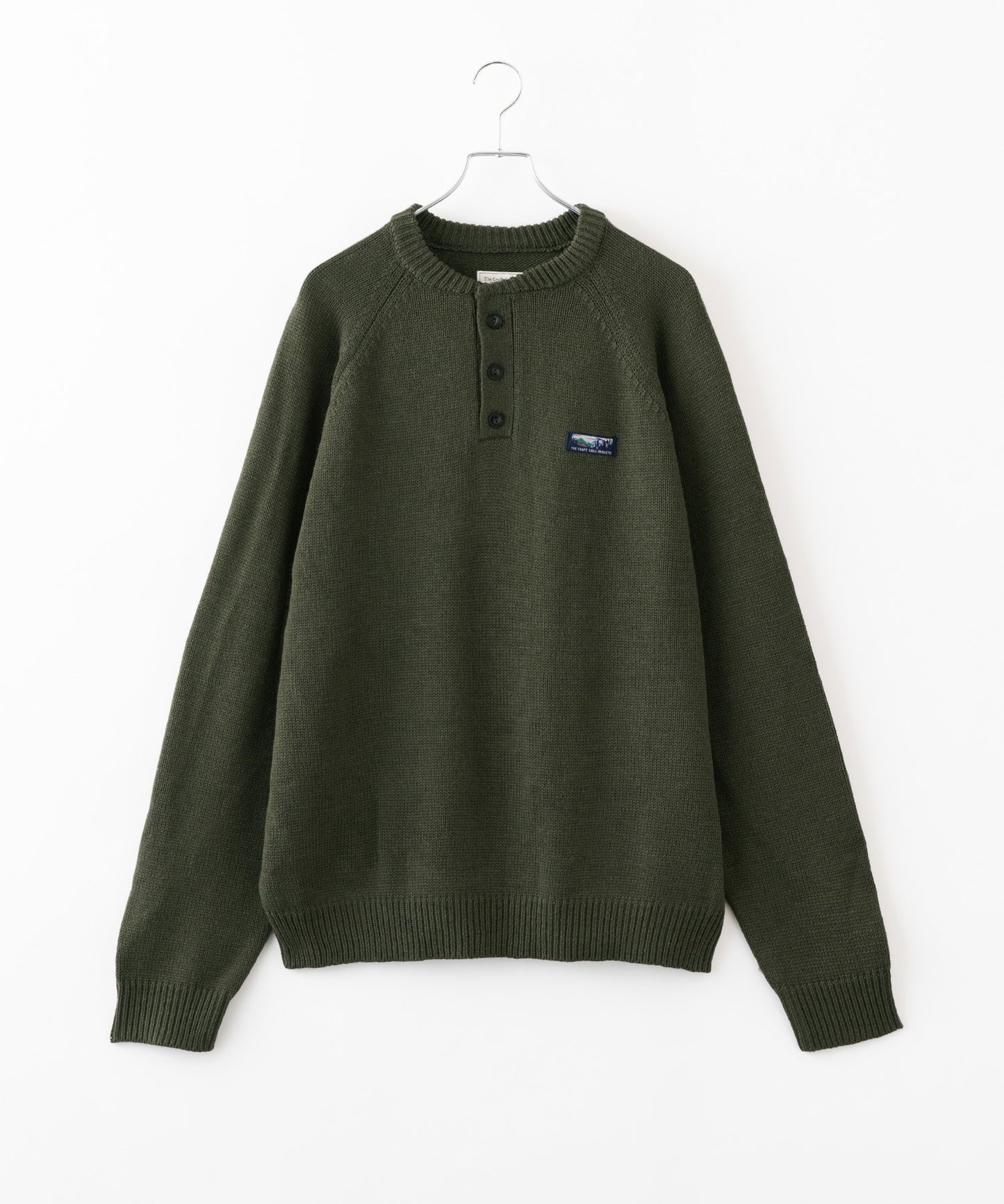 THE CRAFT CREW PRODUCTS 免燙寬版亨利領針織衫