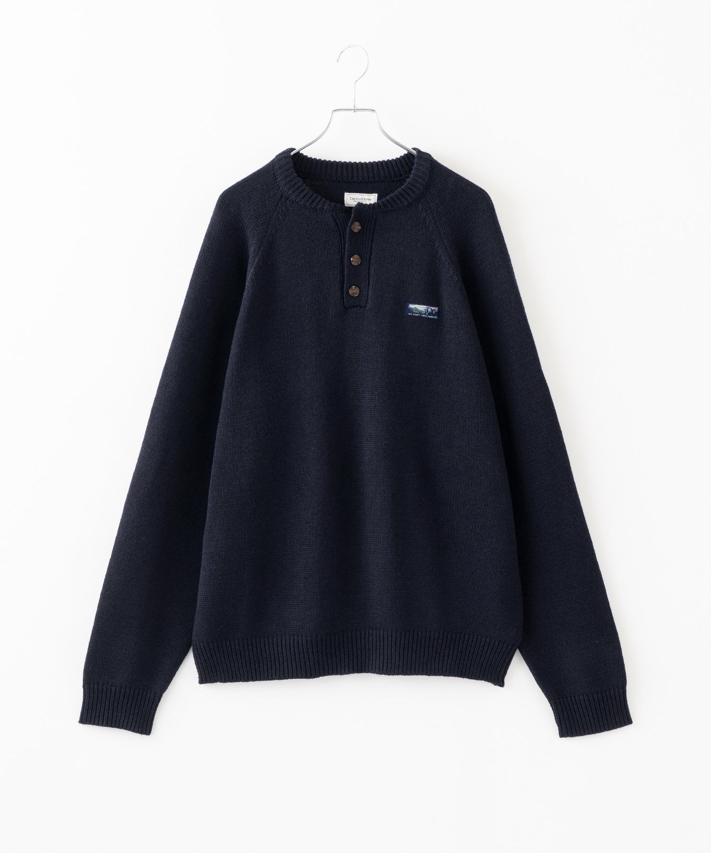 THE CRAFT CREW PRODUCTS 免燙寬版亨利領針織衫
