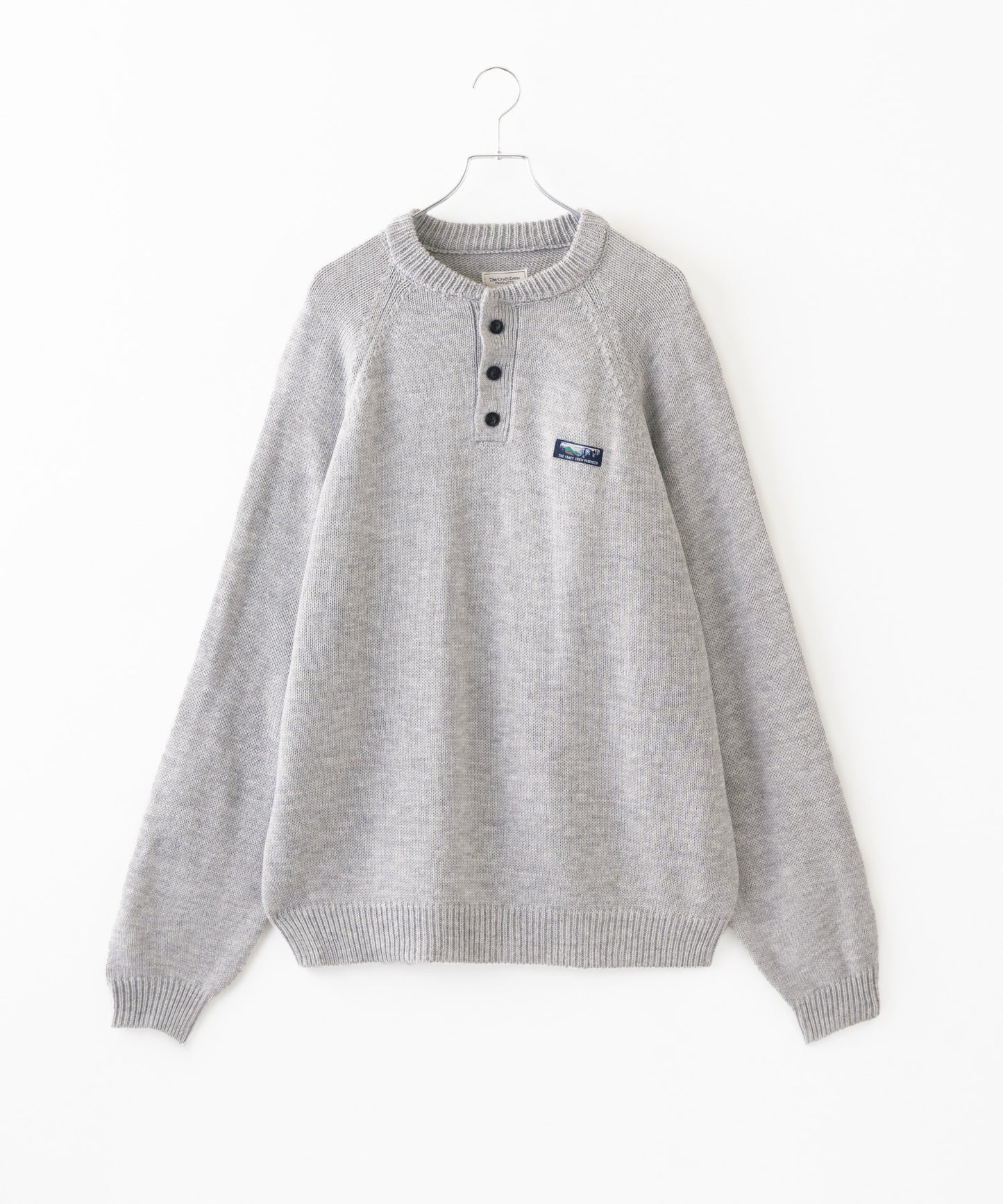 THE CRAFT CREW PRODUCTS 免燙寬版亨利領針織衫