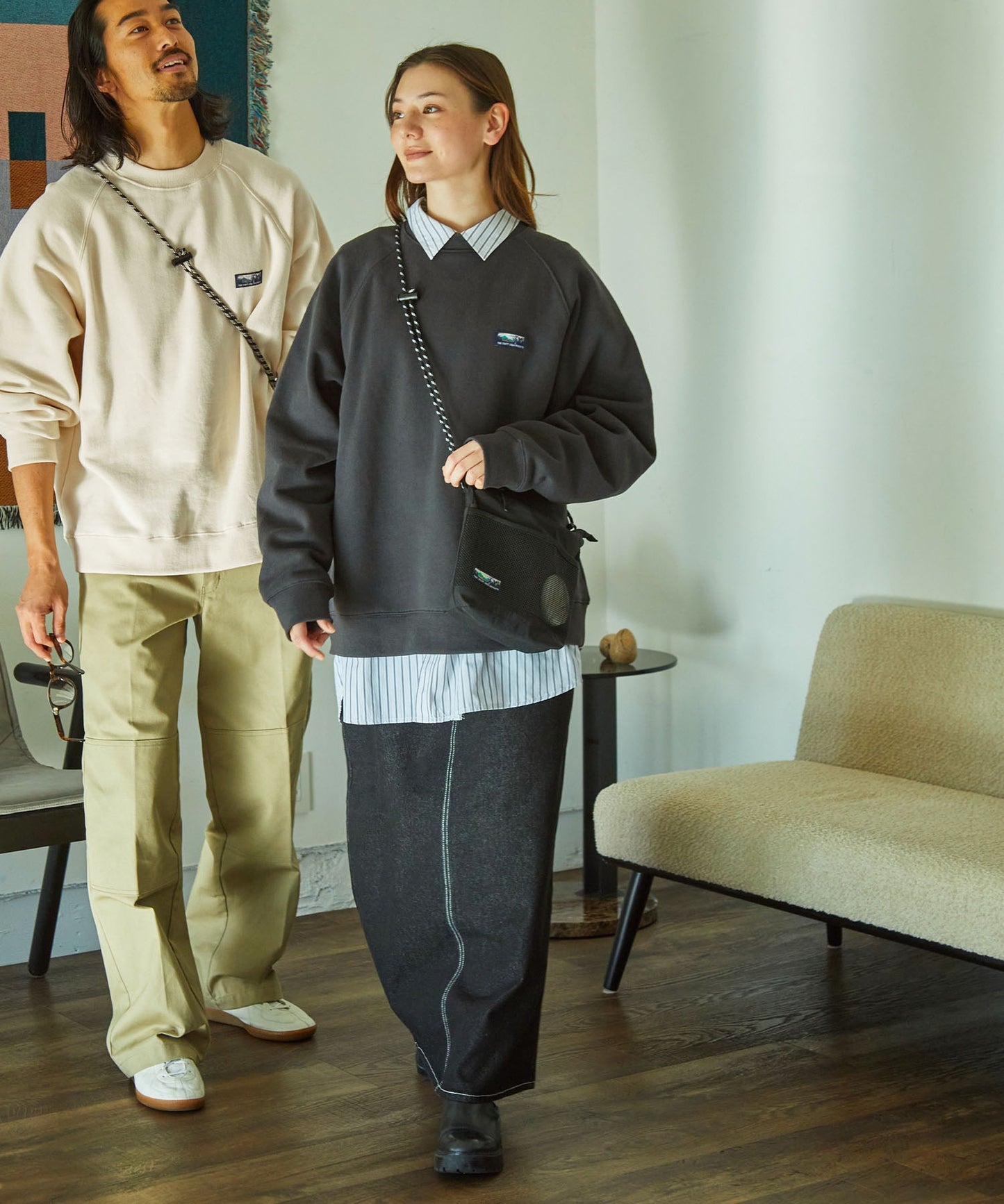 THE CRAFT CREW PRODUCTS 厚磅機能美國棉寬版大學T