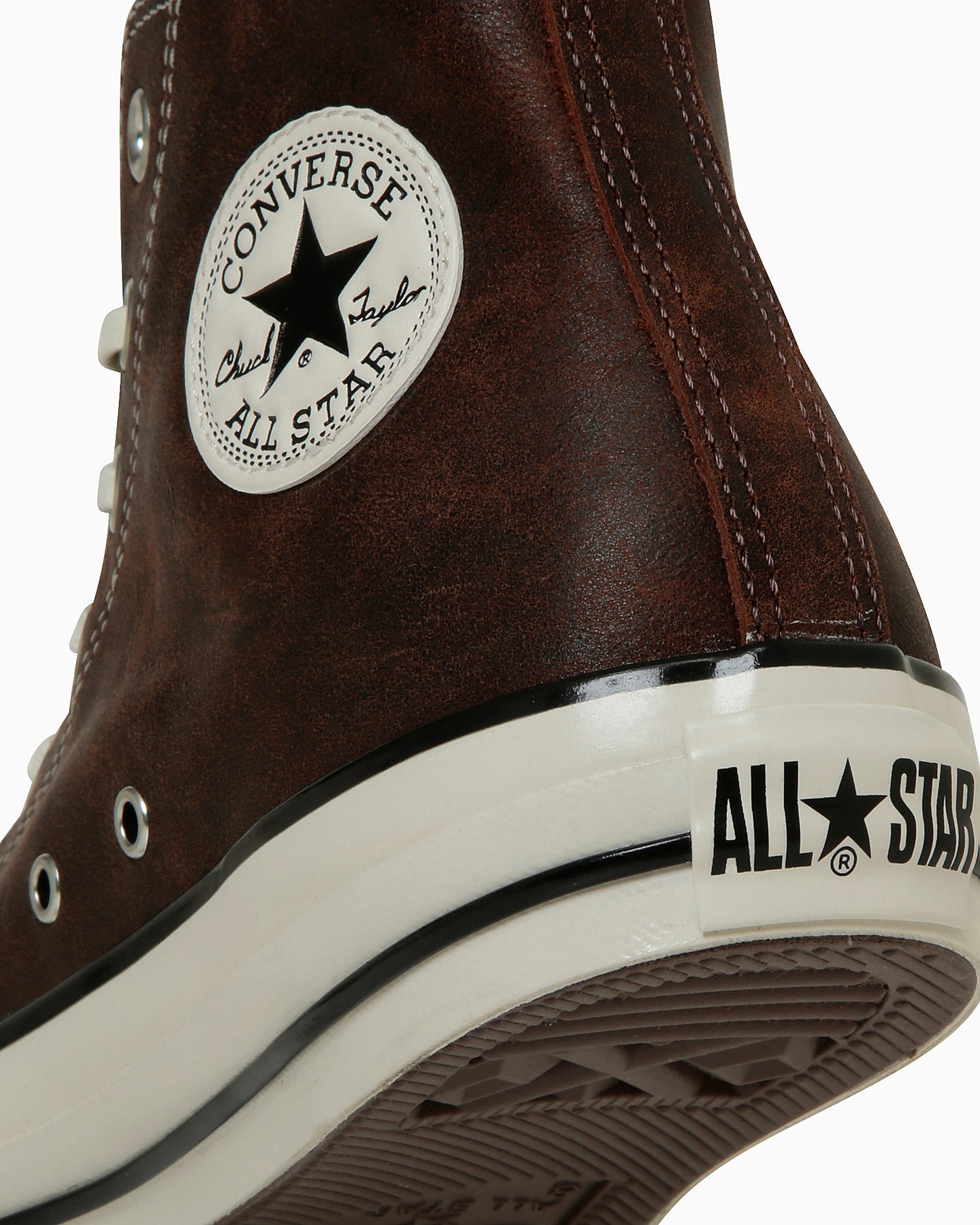 日本限定 CONVERSE ALL STAR AGED WAXED LEATHER HI 復古高筒休閒鞋