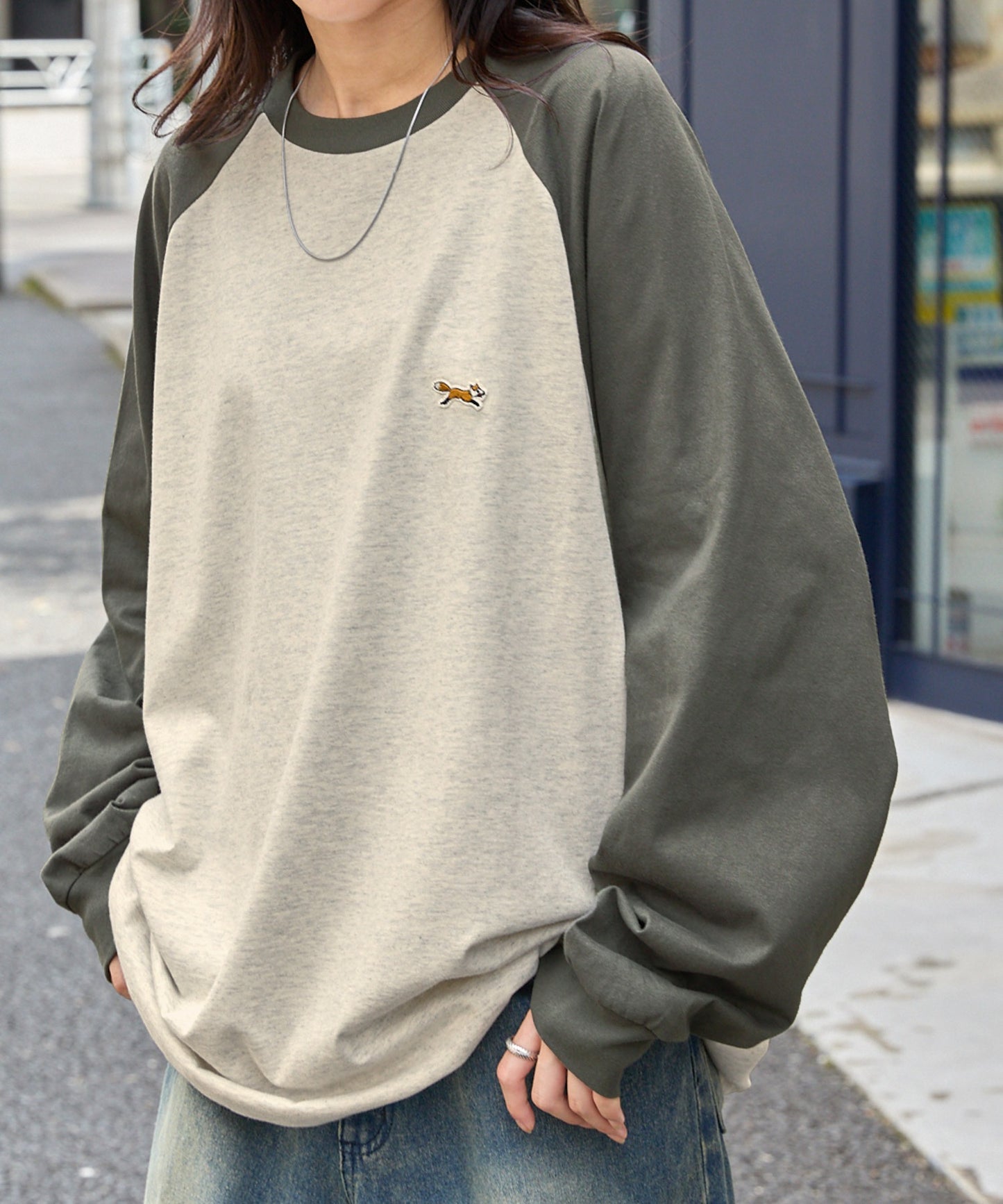 PENNEYS THE FOX Logo 狐狸刺繡簡約長袖上衣