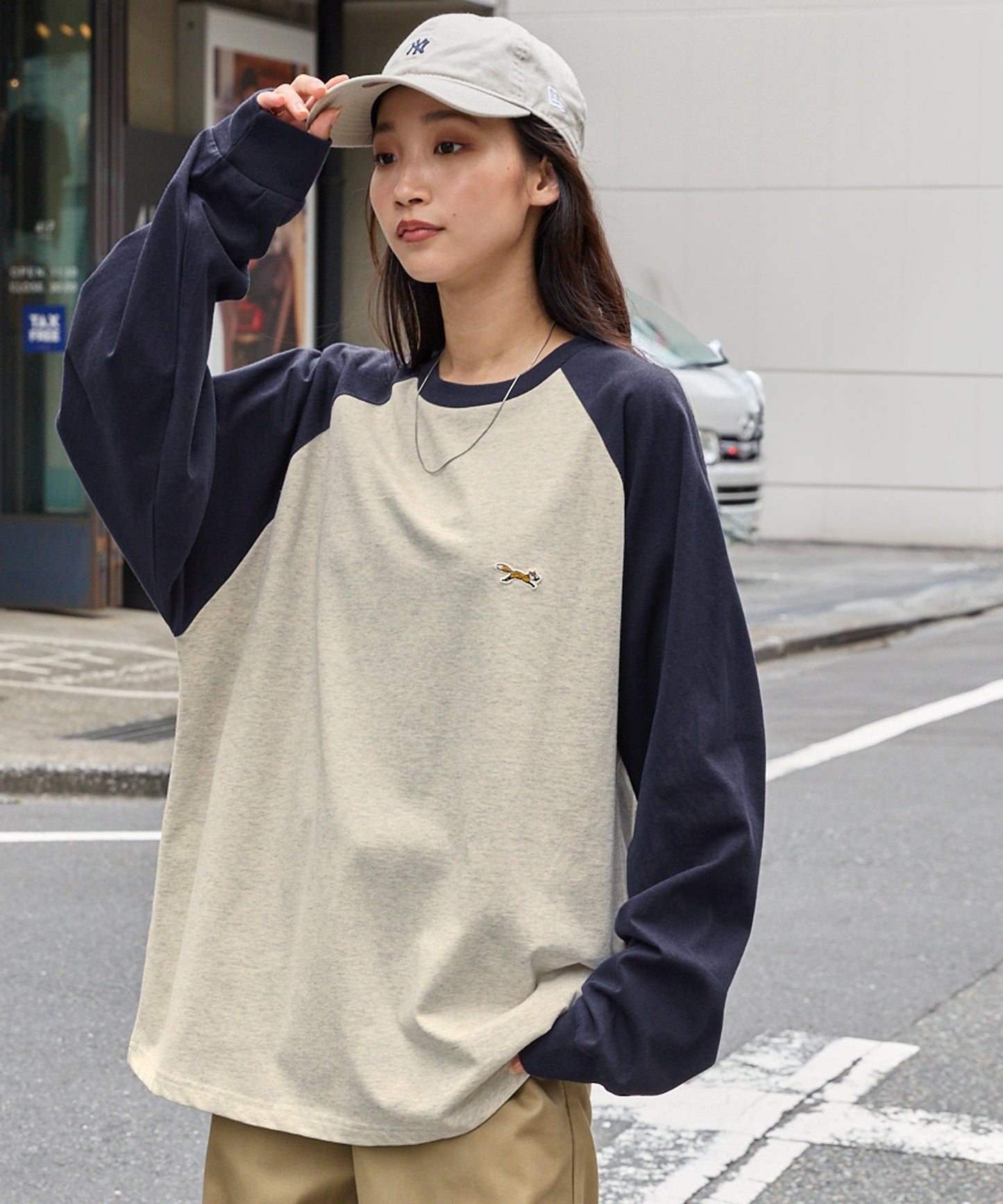 PENNEYS THE FOX Logo 狐狸刺繡簡約長袖上衣