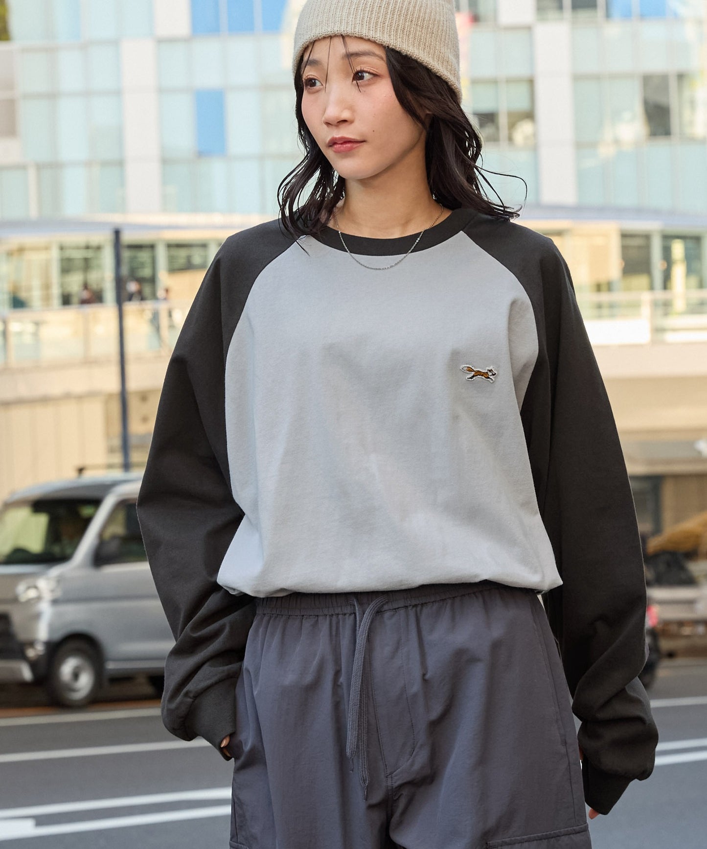 PENNEYS THE FOX Logo 狐狸刺繡簡約長袖上衣