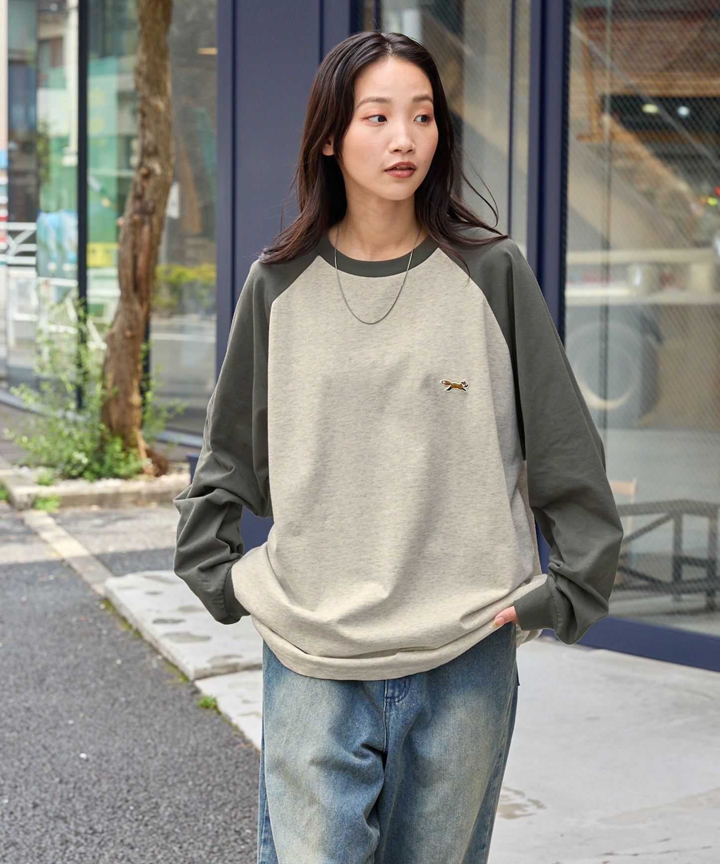 PENNEYS THE FOX Logo 狐狸刺繡簡約長袖上衣