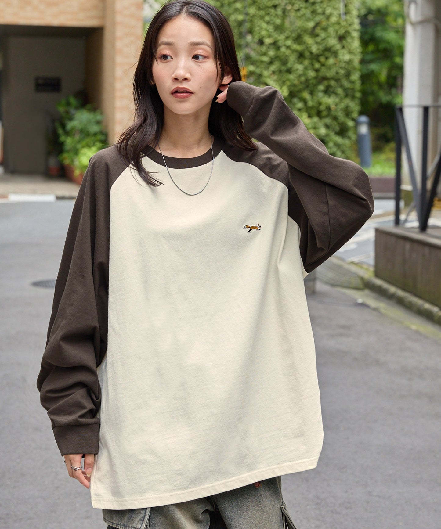 PENNEYS THE FOX Logo 狐狸刺繡簡約長袖上衣