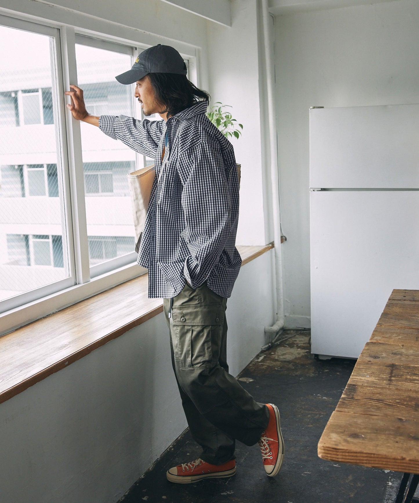 THE CRAFT CREW PRODUCTS 機能面料寬版長袖襯衫