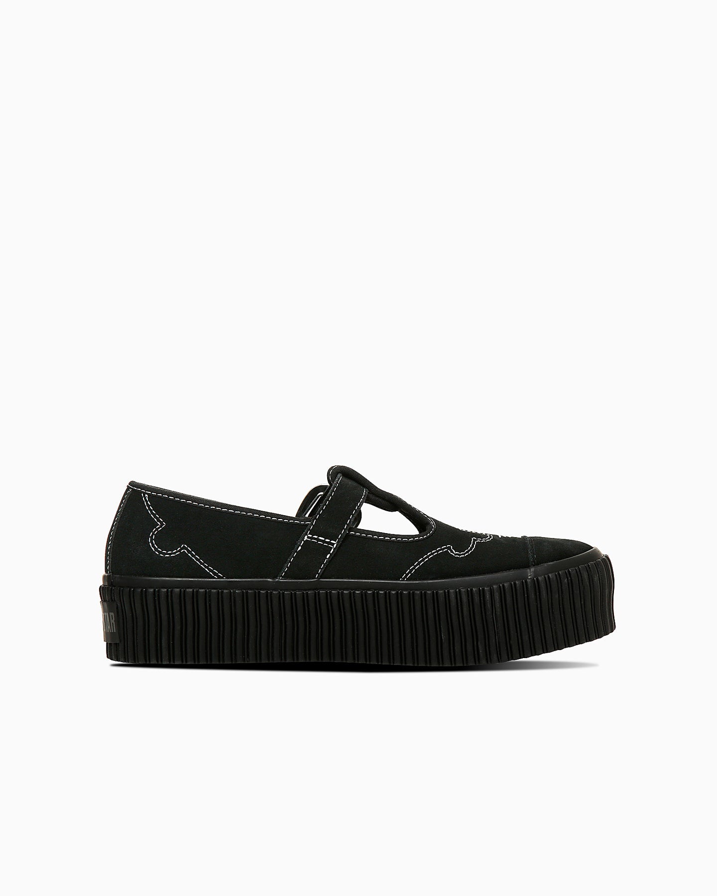日本限定 CONVERSE ALL STAR LIFTED RIBTAPE T-STRAP WT OX 厚底瑪莉珍鞋
