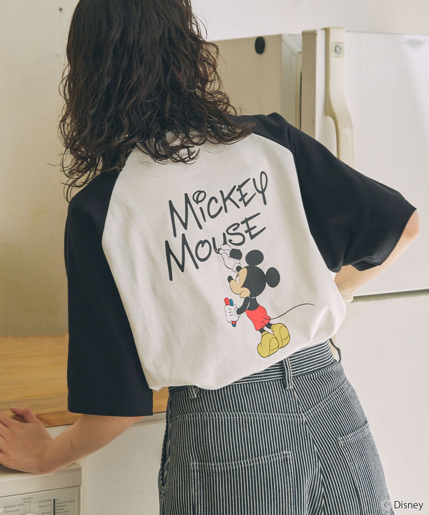 MONO-MART Disney Mickey&Friends 圖案印花短袖T恤