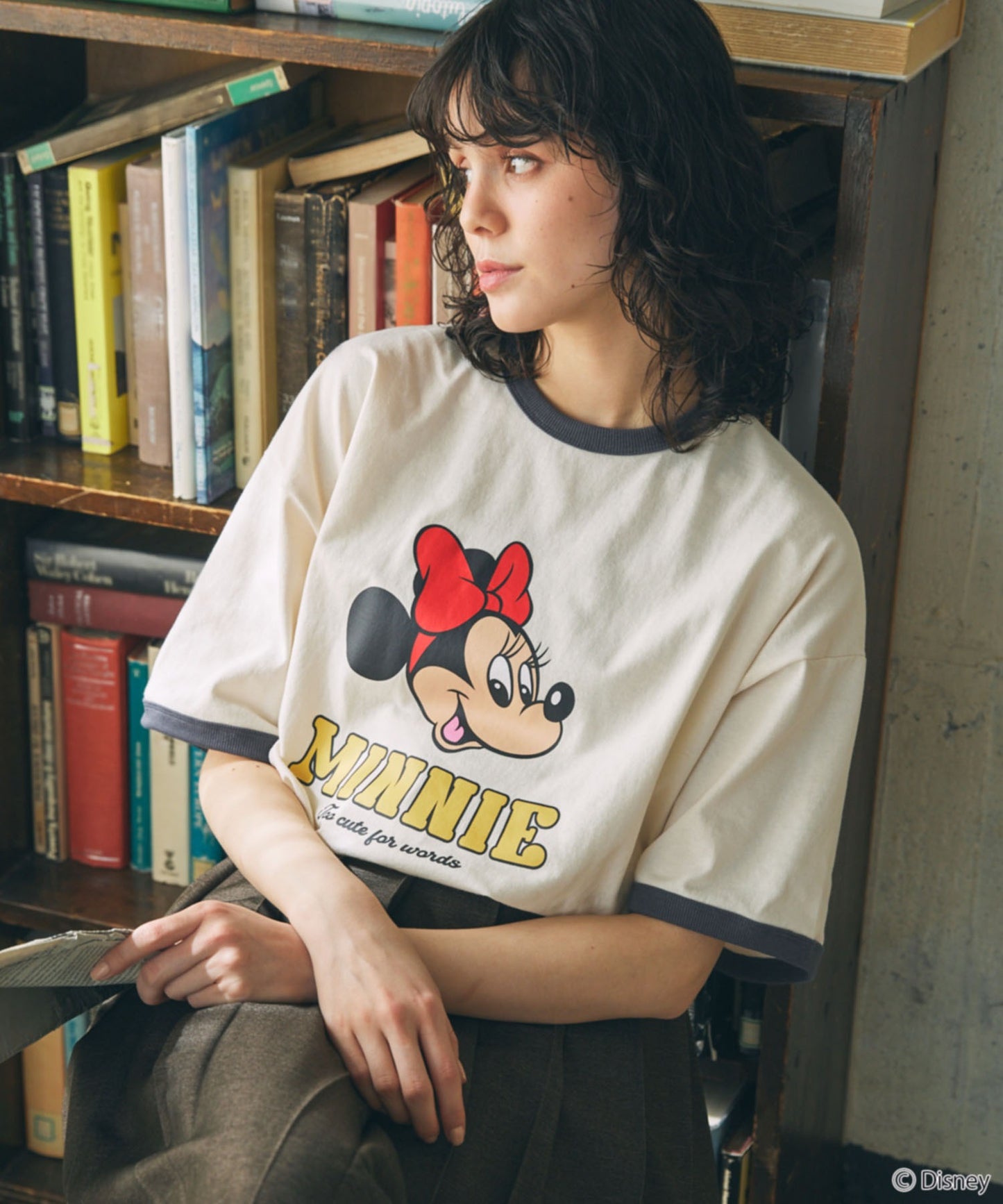 MONO-MART Disney Mickey&Friends 圖案印花短袖T恤