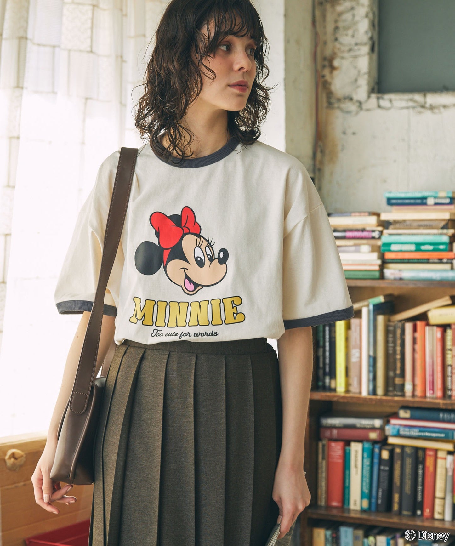 MONO-MART Disney Mickey&Friends 圖案印花短袖T恤