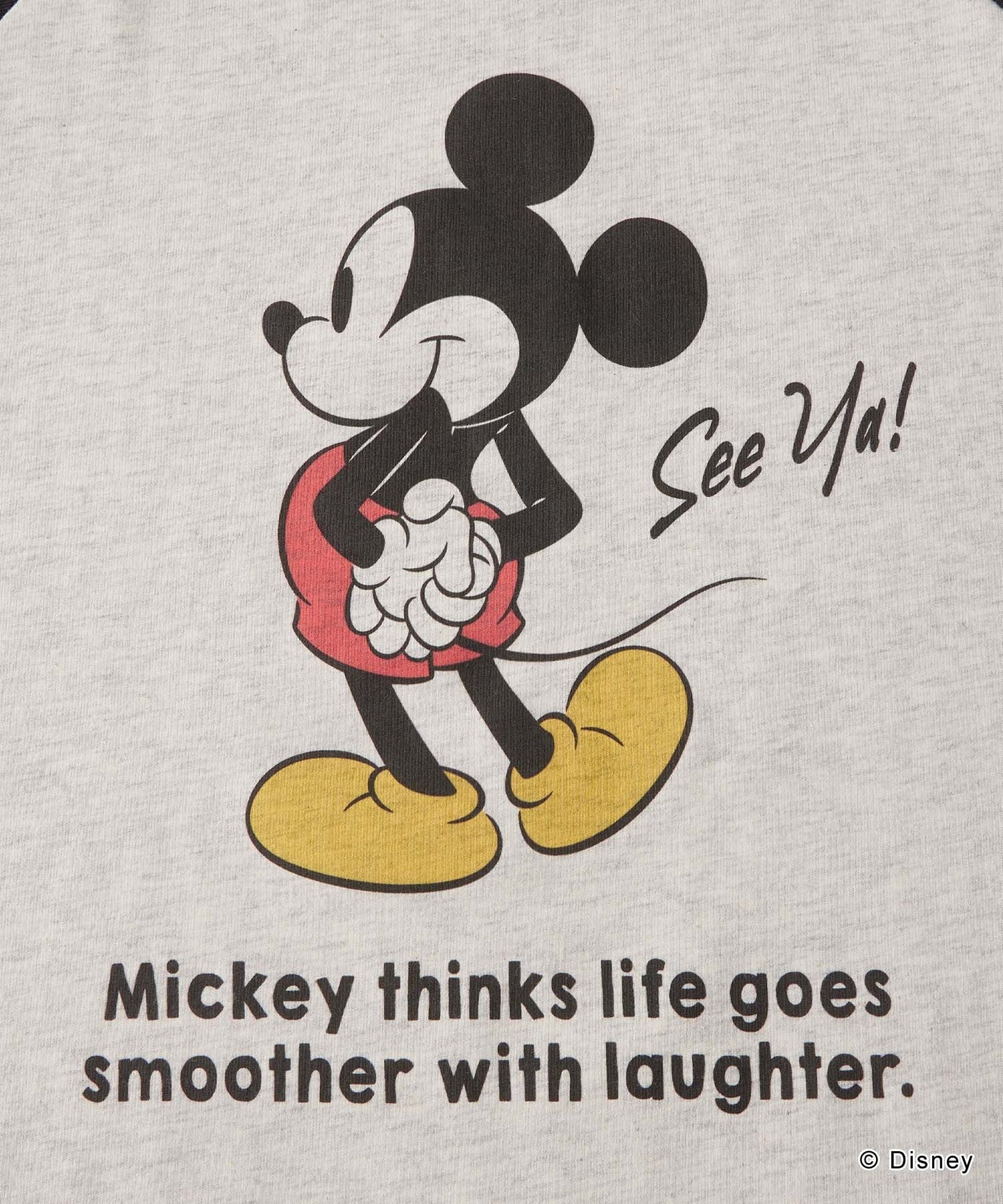 MONO-MART Disney Mickey&Friends 圖案印花短袖T恤
