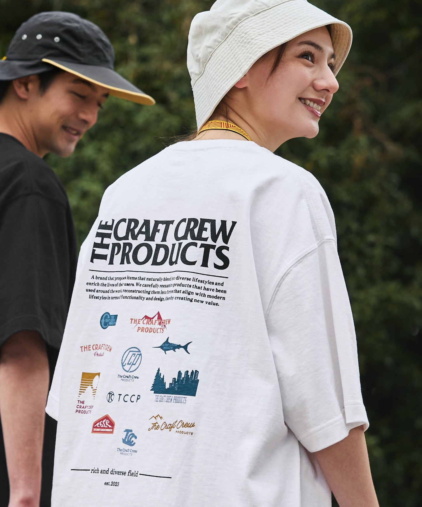 THE CRAFT CREW PRODUCTS back print T-shirt 機能印花短袖T恤
