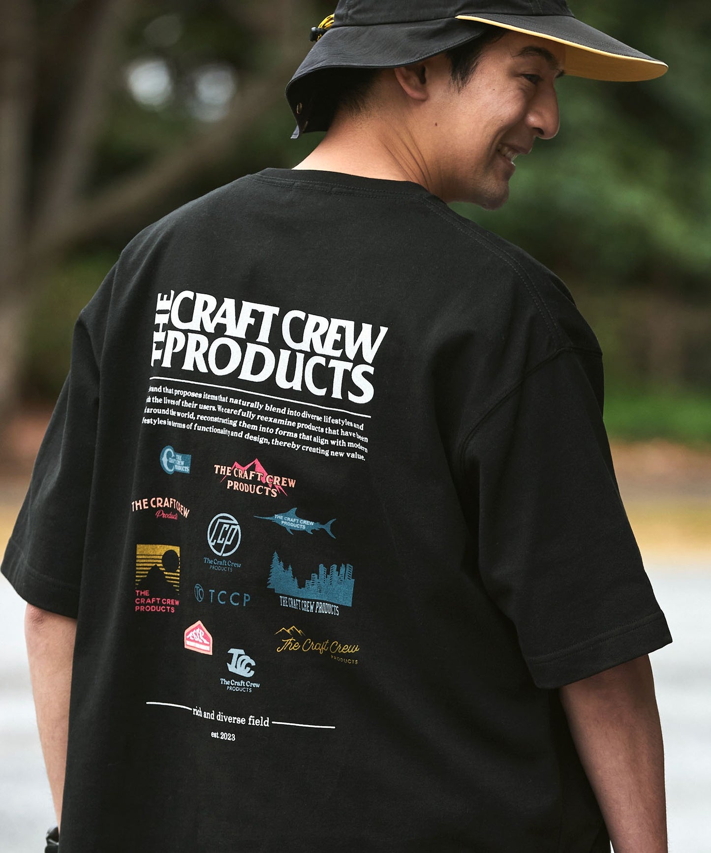 THE CRAFT CREW PRODUCTS back print T-shirt 機能印花短袖T恤