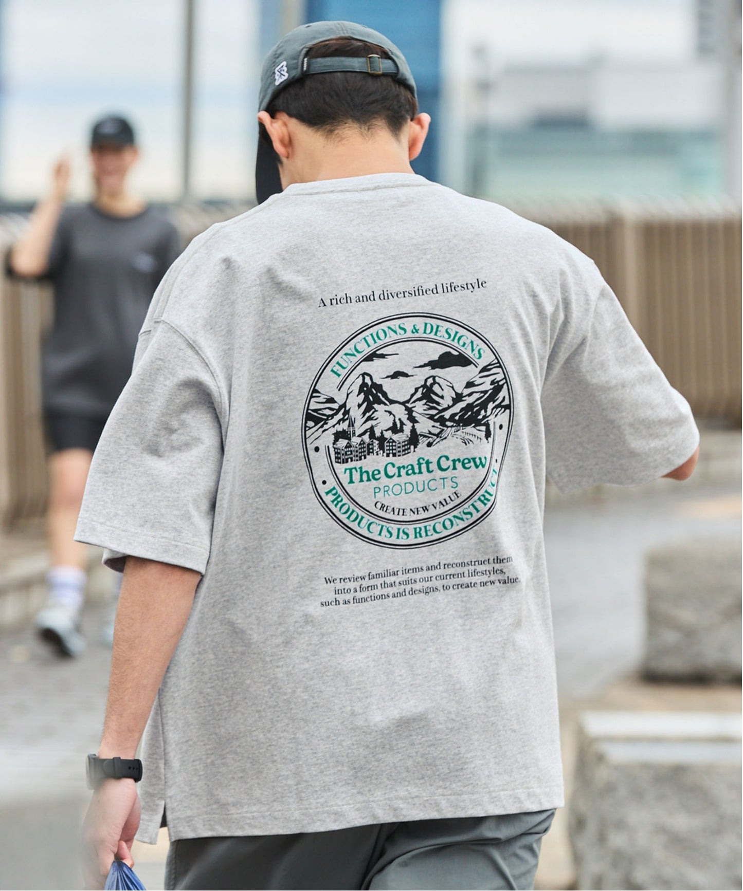THE CRAFT CREW PRODUCTS back print T-shirt 機能印花短袖T恤