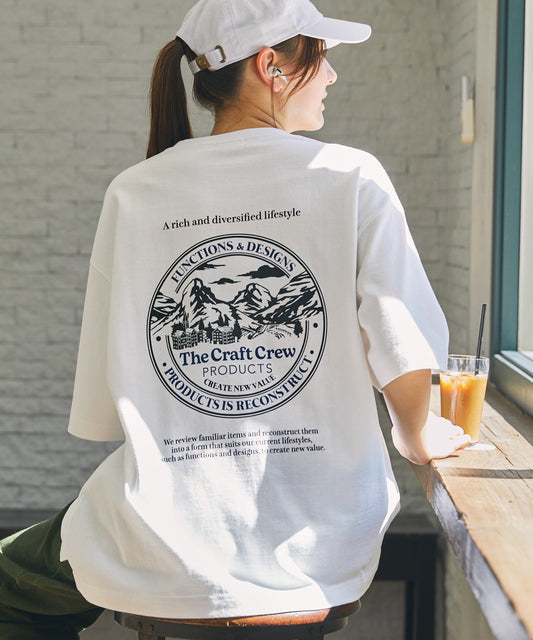 THE CRAFT CREW PRODUCTS back print T-shirt 機能印花短袖T恤
