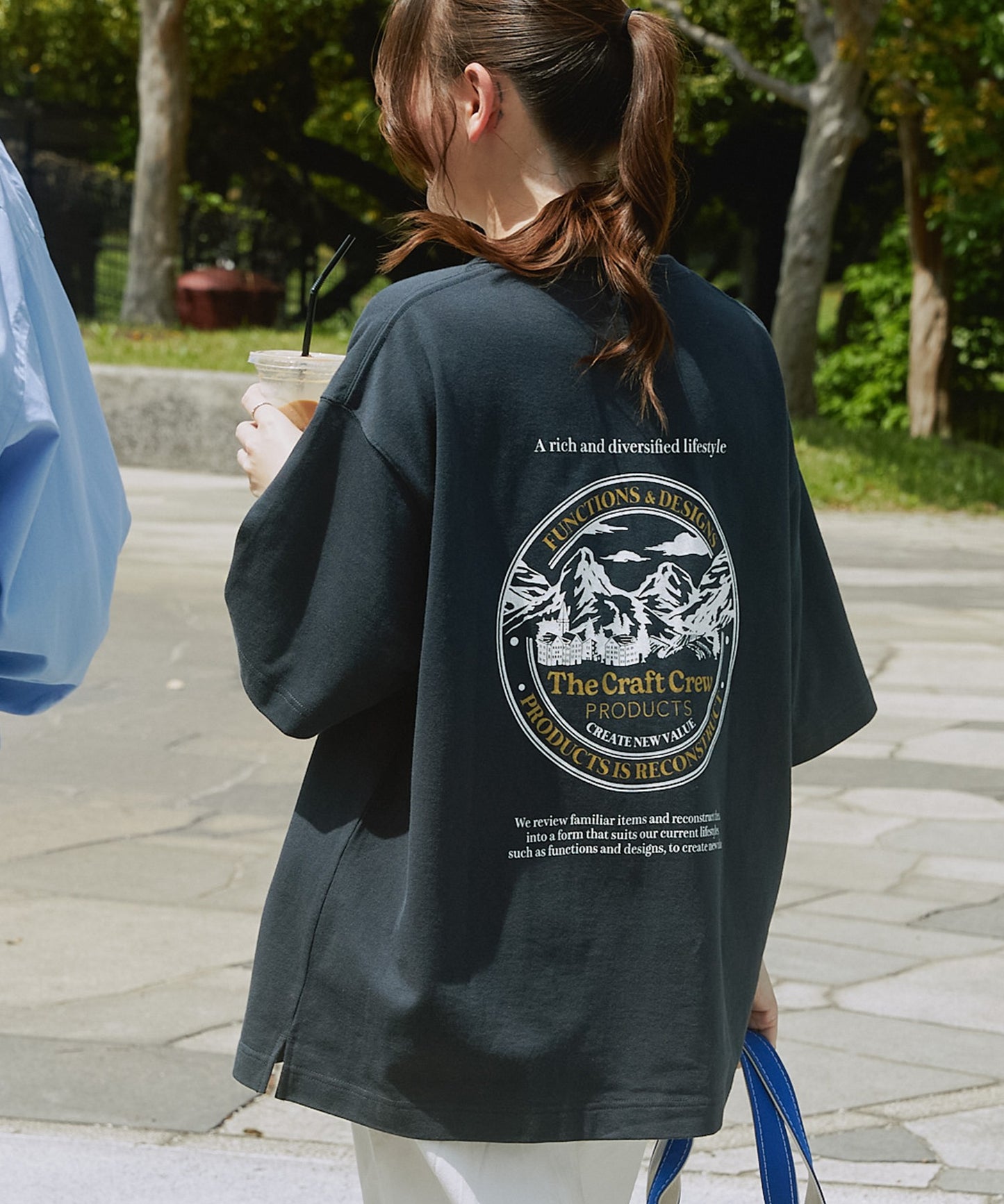 THE CRAFT CREW PRODUCTS back print T-shirt 機能印花短袖T恤