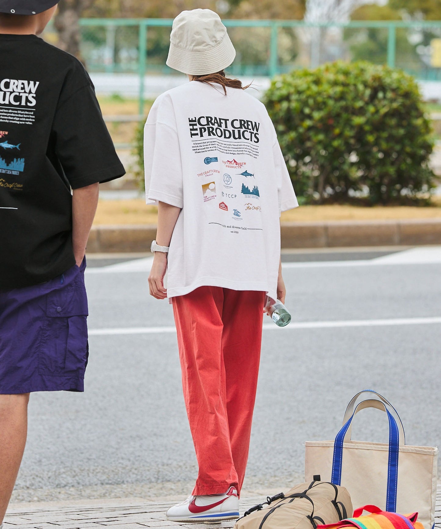 THE CRAFT CREW PRODUCTS back print T-shirt 機能印花短袖T恤