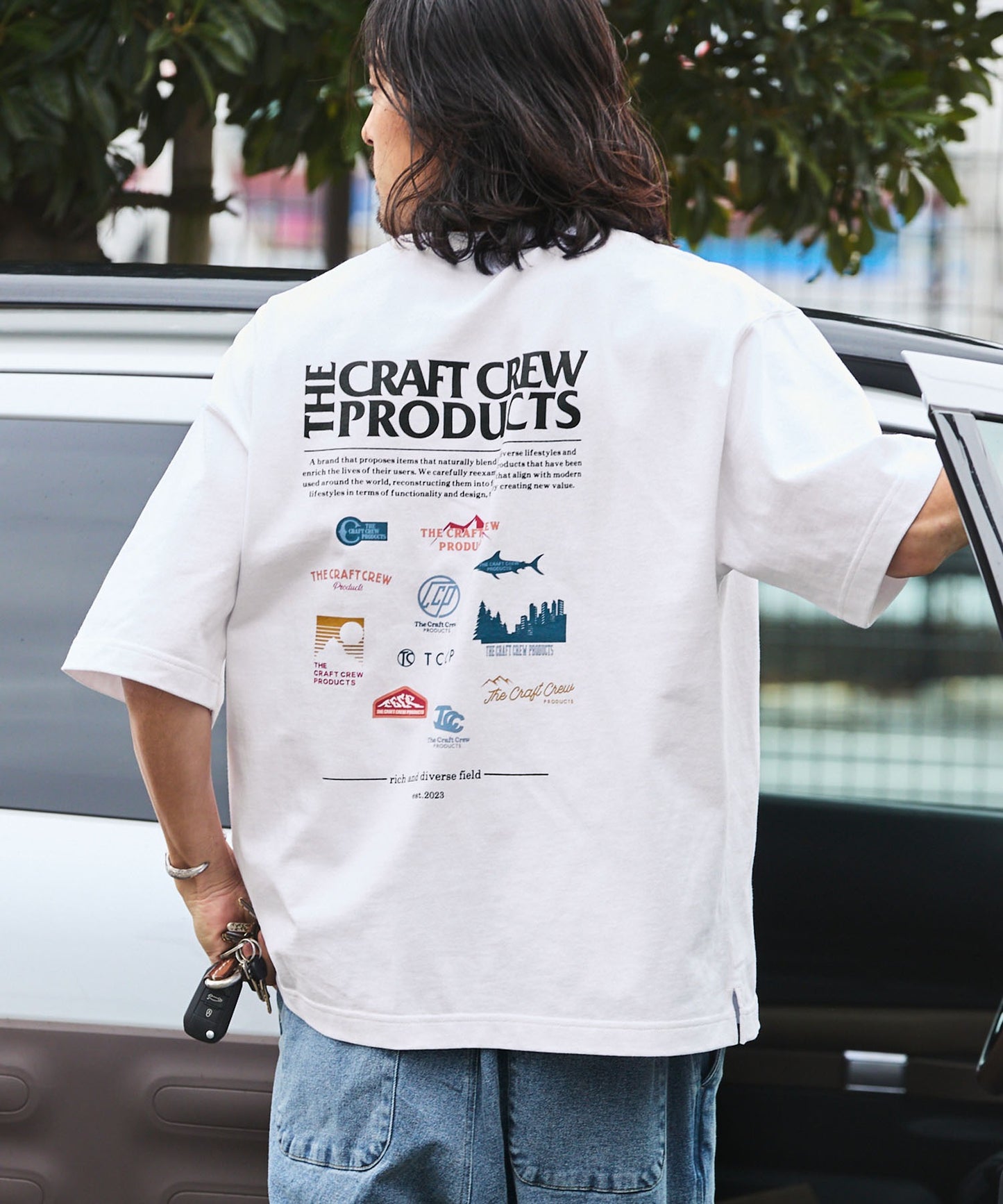 THE CRAFT CREW PRODUCTS back print T-shirt 機能印花短袖T恤