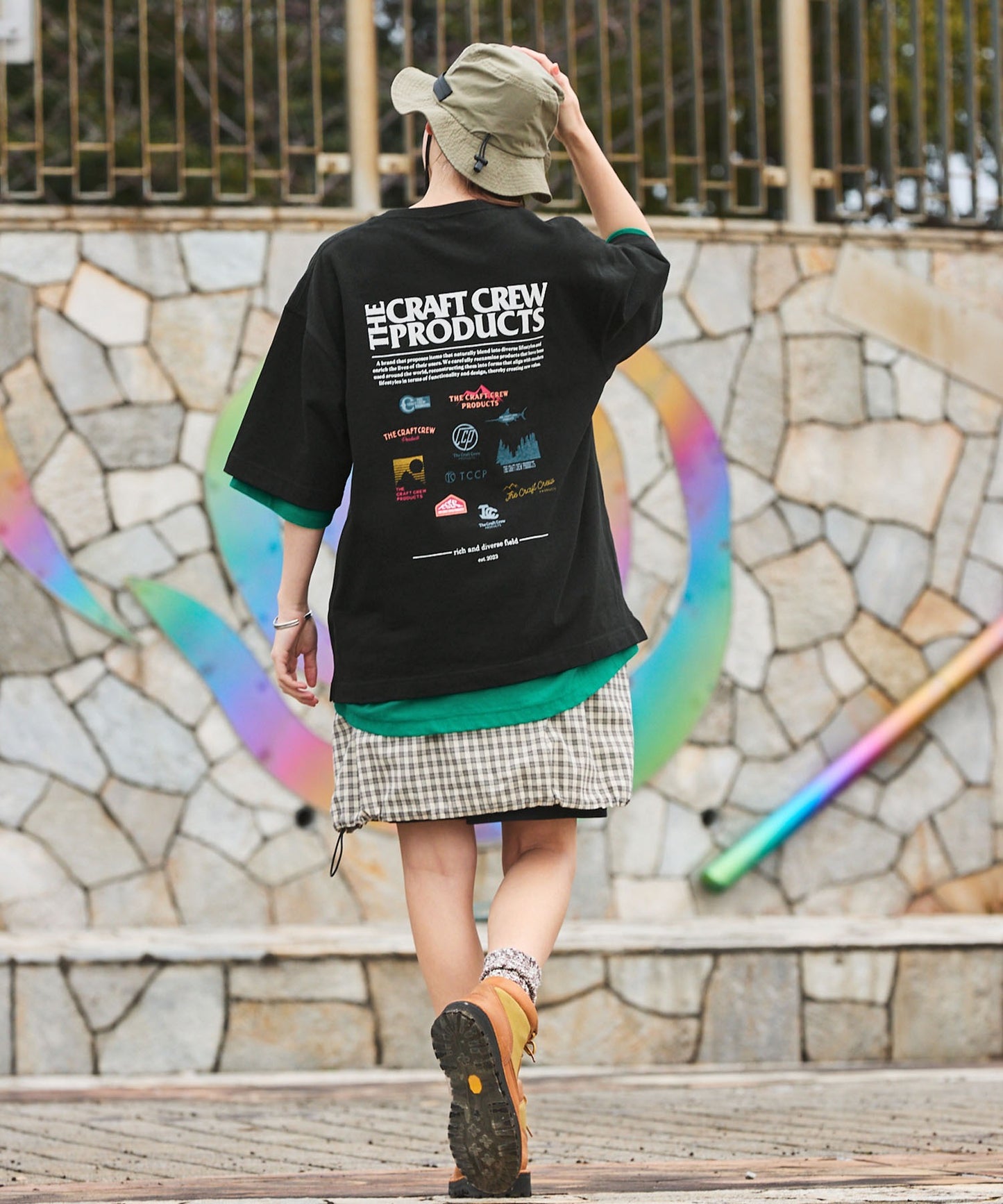 THE CRAFT CREW PRODUCTS back print T-shirt 機能印花短袖T恤