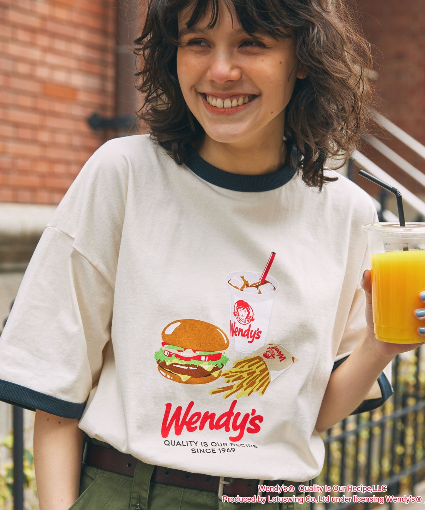 Wendy's x MONO-MART 限定 復古印花短袖T恤