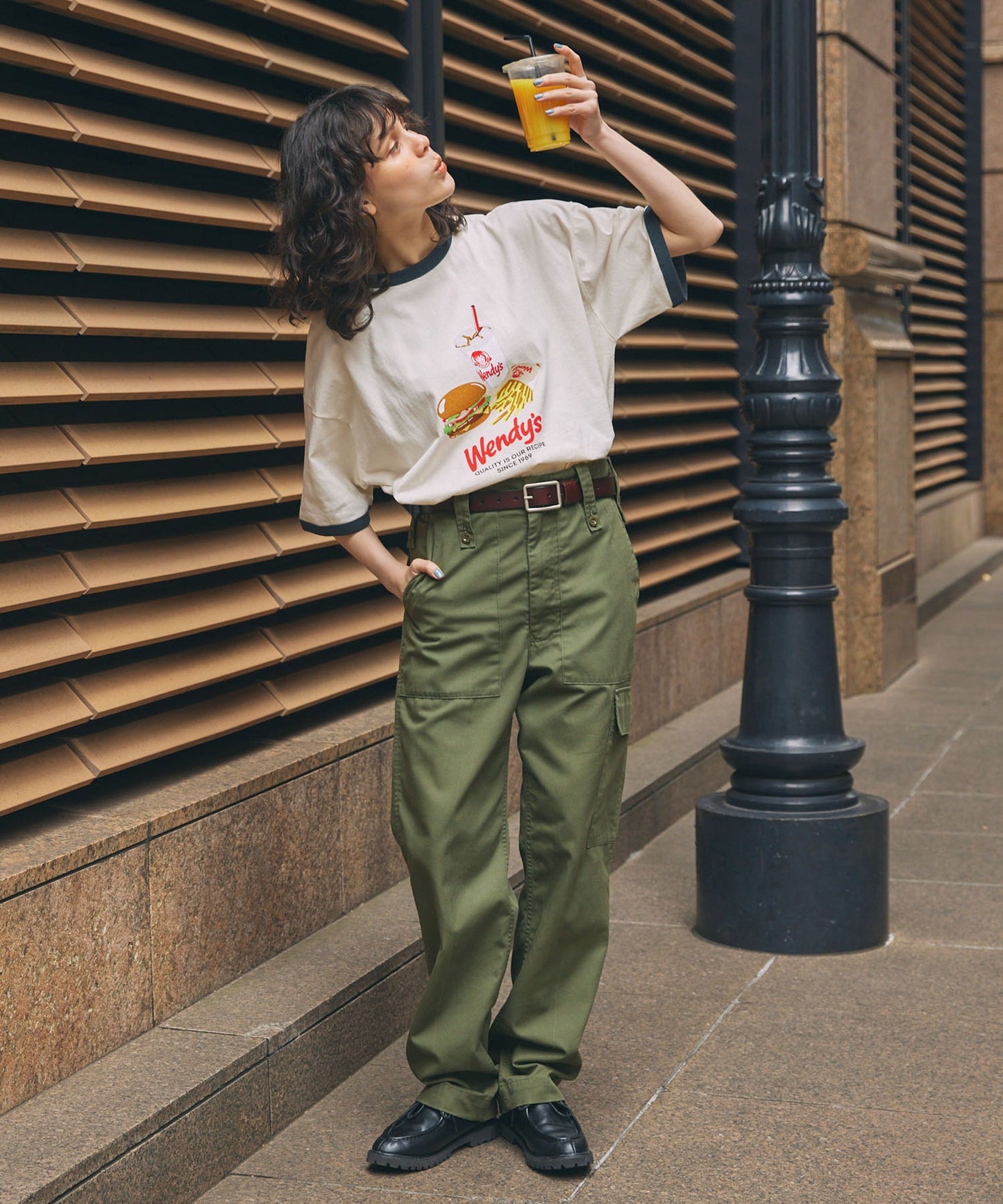 Wendy's x MONO-MART 限定 復古印花短袖T恤