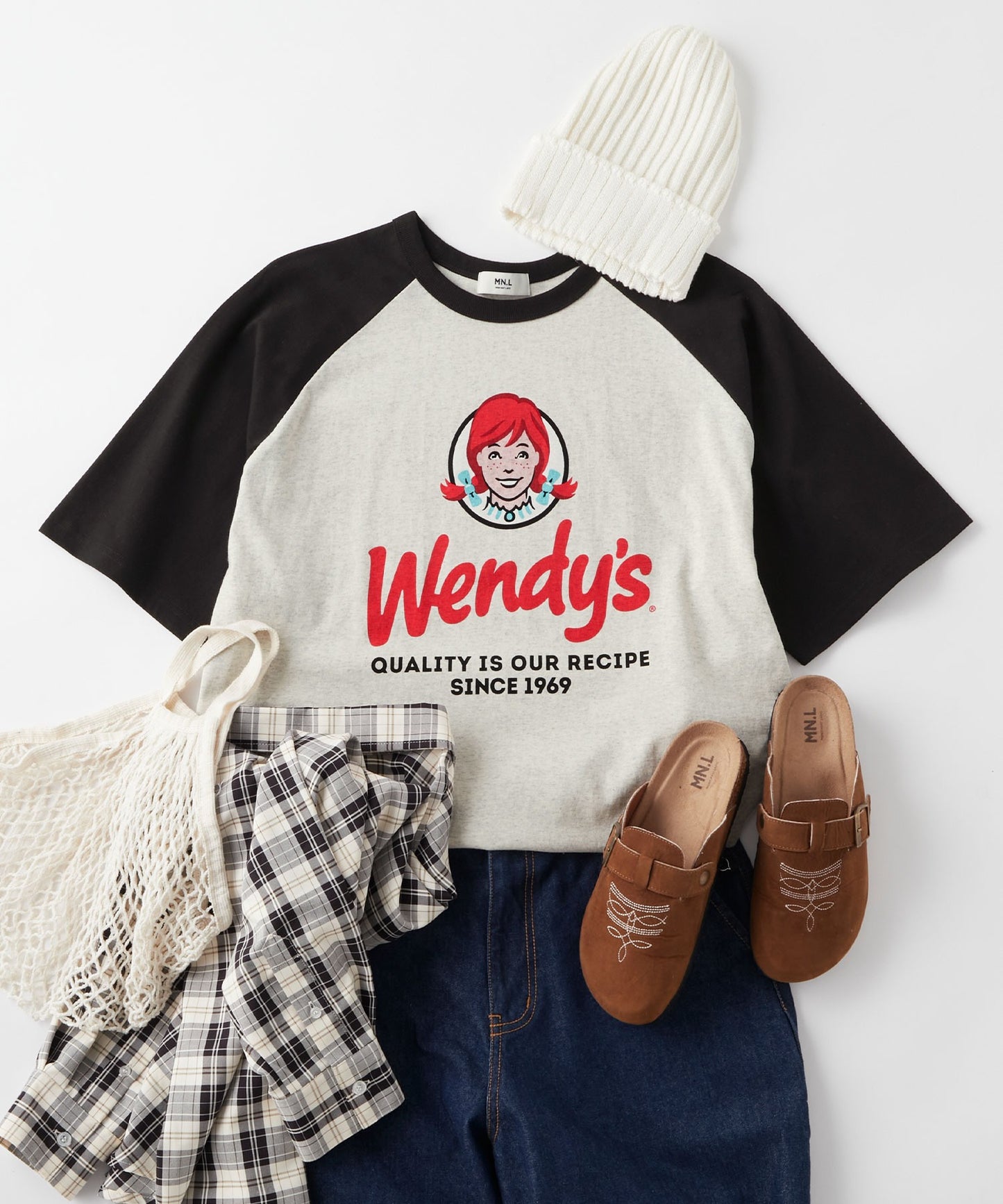 Wendy's x MONO-MART 限定 復古印花短袖T恤