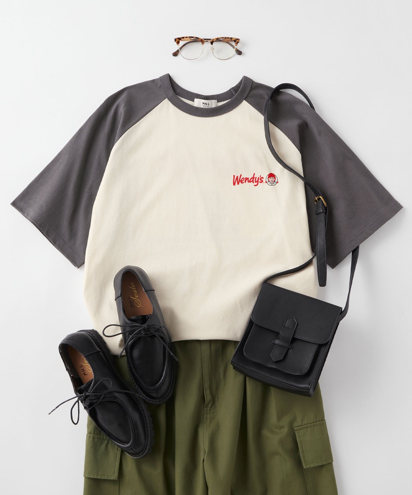 Wendy's x MONO-MART 限定 復古印花短袖T恤