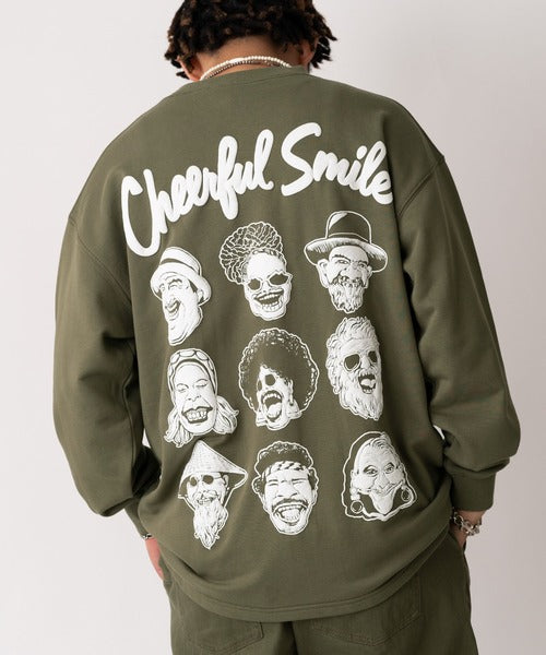 Gym Master 10.3oz Cheerful Smile 寬版大學T上衣