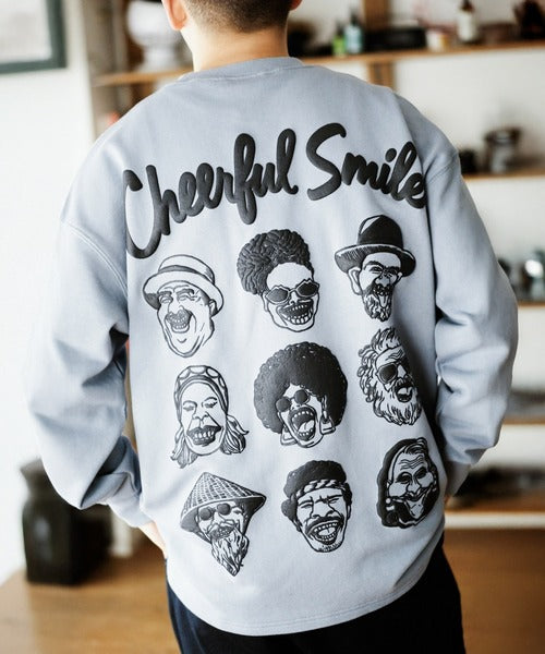 Gym Master 10.3oz Cheerful Smile 寬版大學T上衣