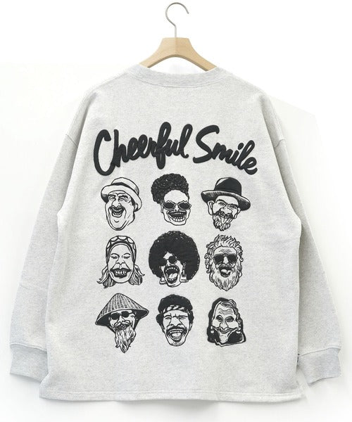 Gym Master 10.3oz Cheerful Smile 寬版大學T上衣